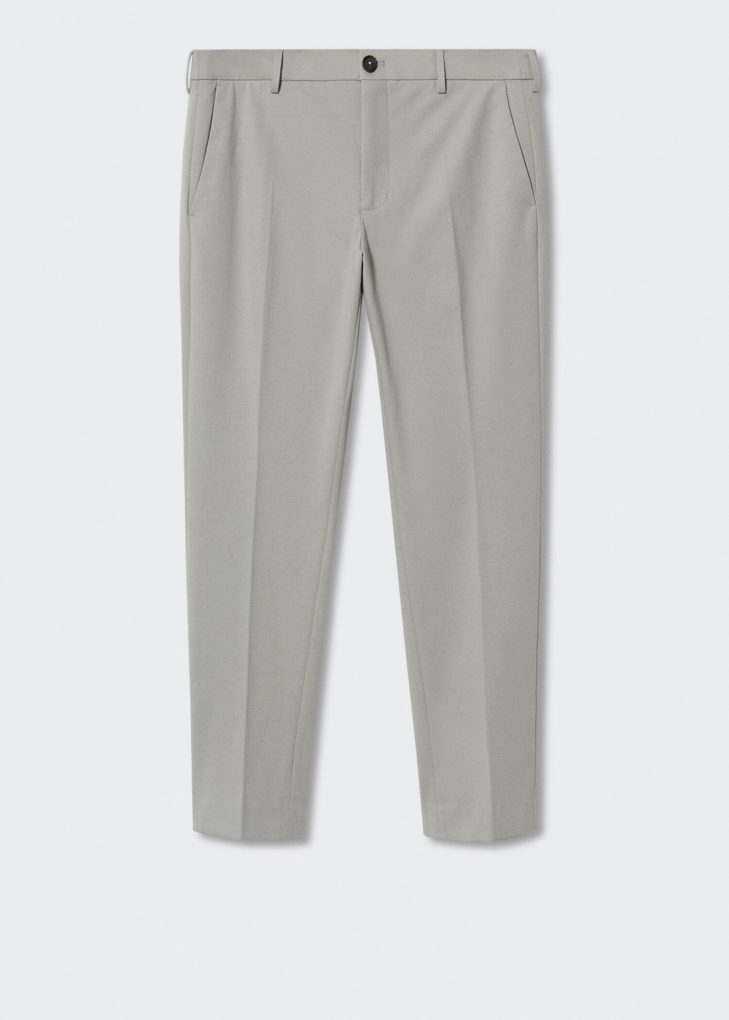 Slim-fit cotton suit trousers - Article without model