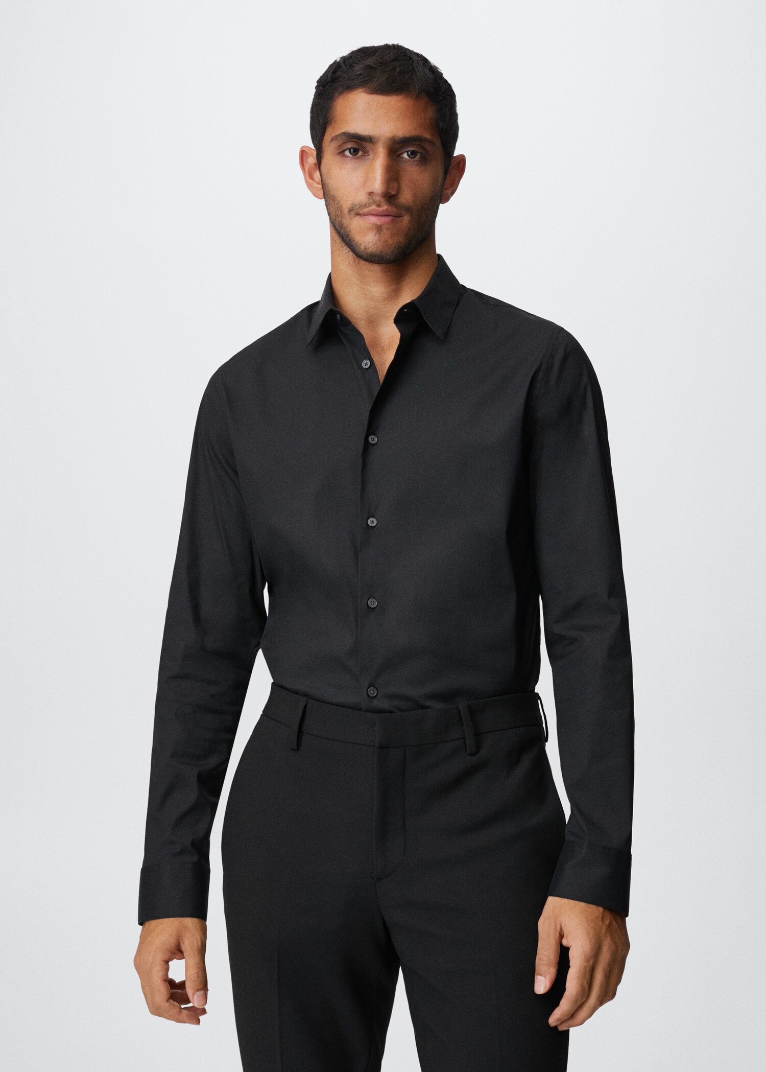 Camisa traje super slim fit - Plano medio