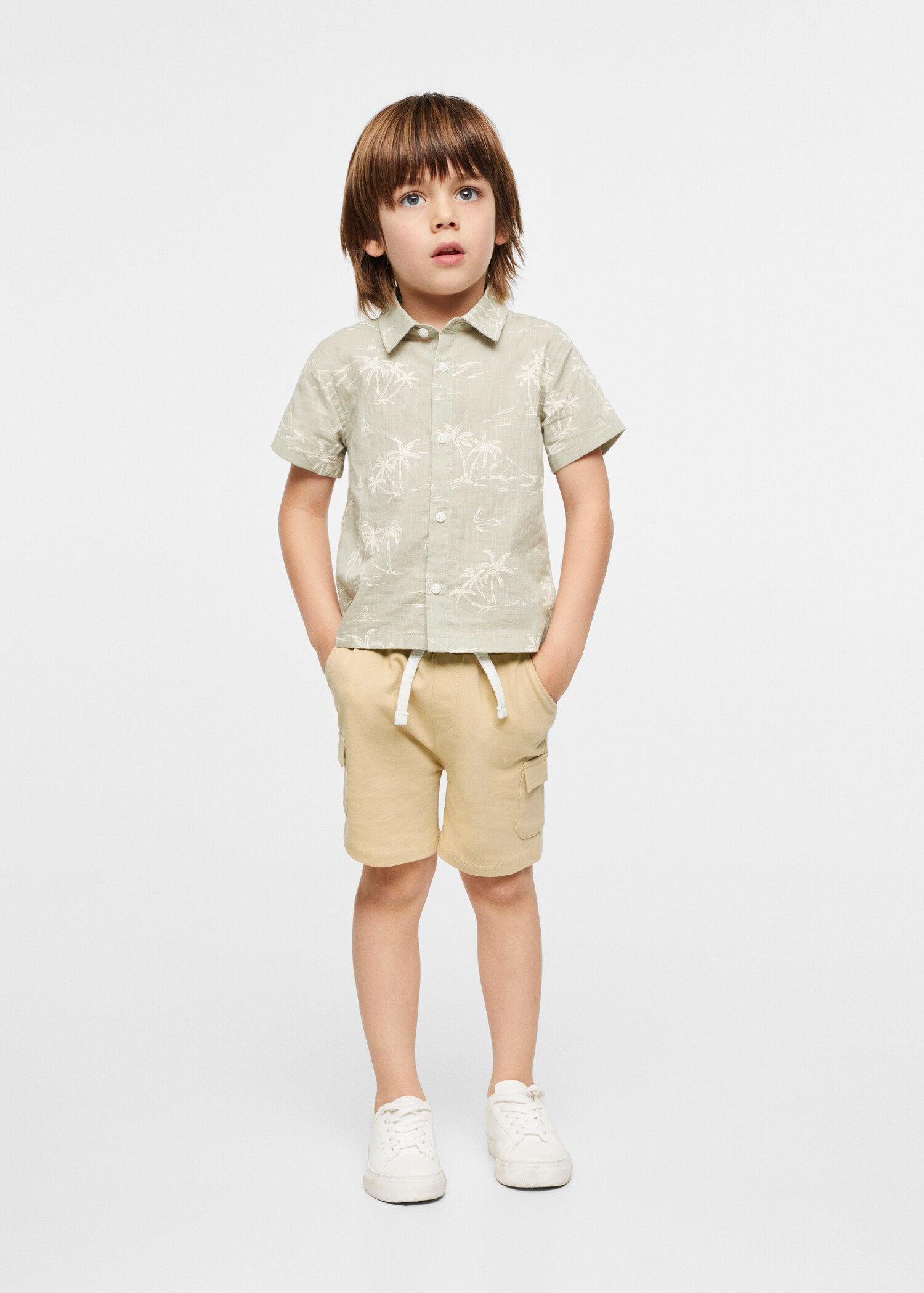 Camisa estampada palmeres - Pla mig