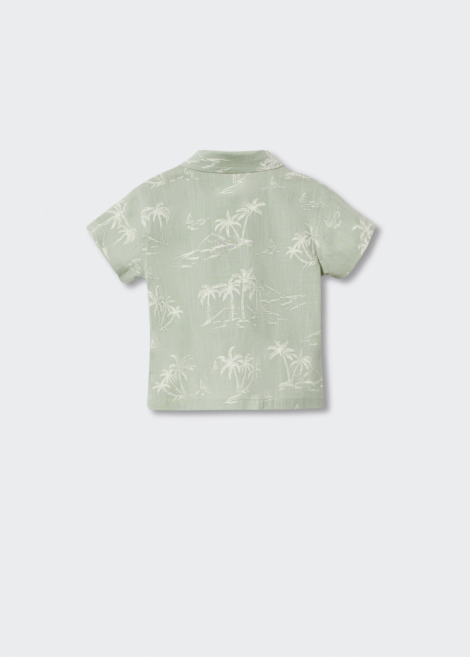 Camisa estampada palmeres - Revers de l'article