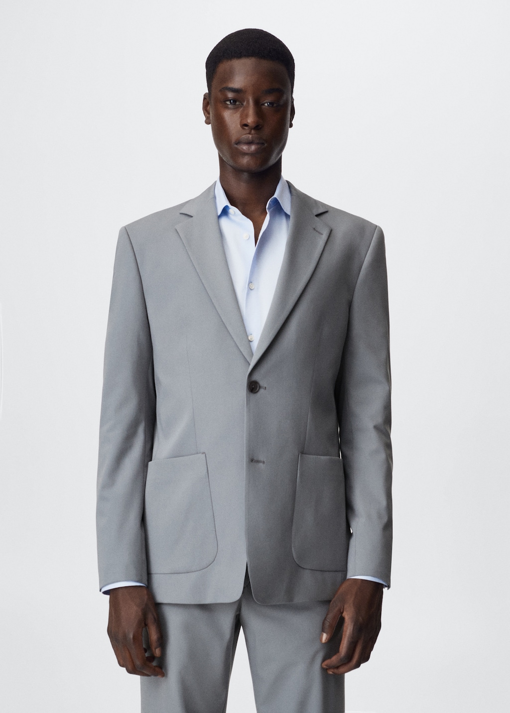 Relaxed fit suit blazer