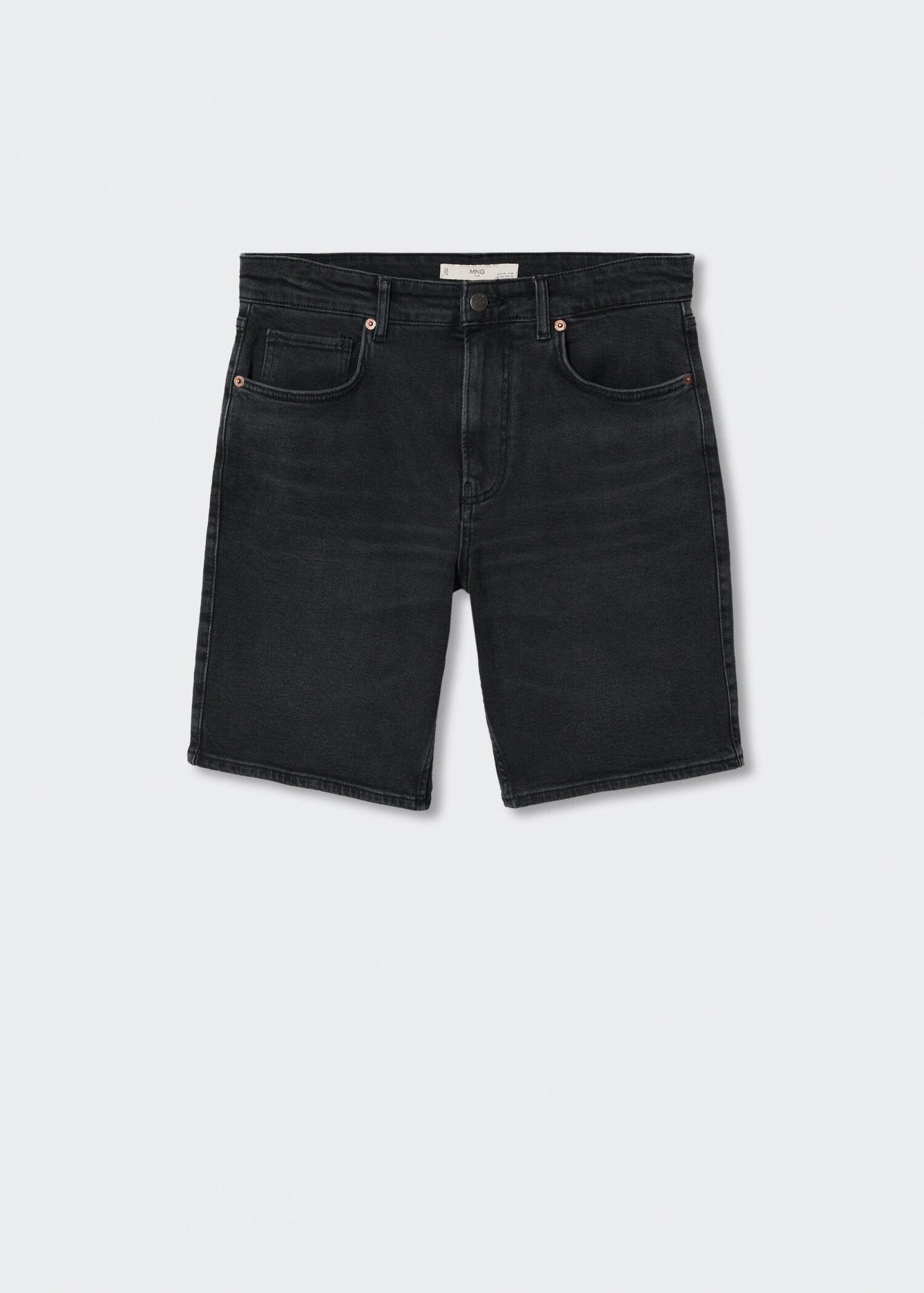 Regular-fit denim bermuda shorts - Article without model