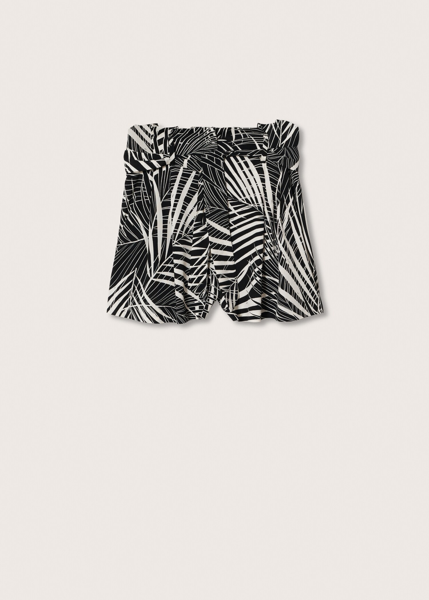 Printed belt shorts - Article without model