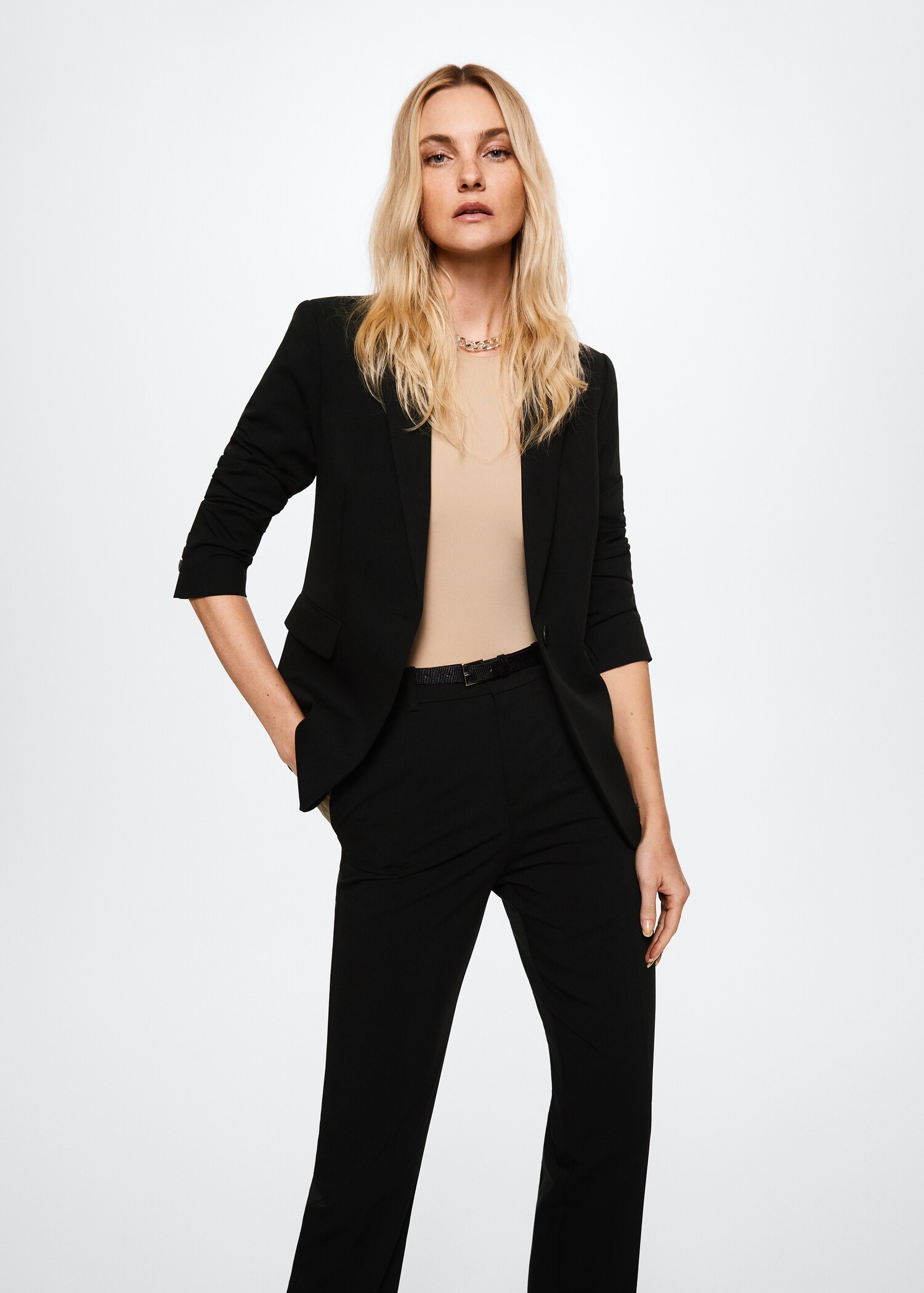 Pleated suit pants - Details of the article 1