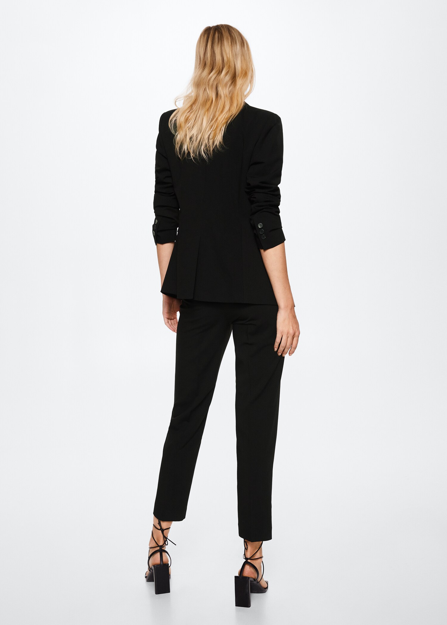 Pleated suit pants - Reverse of the article