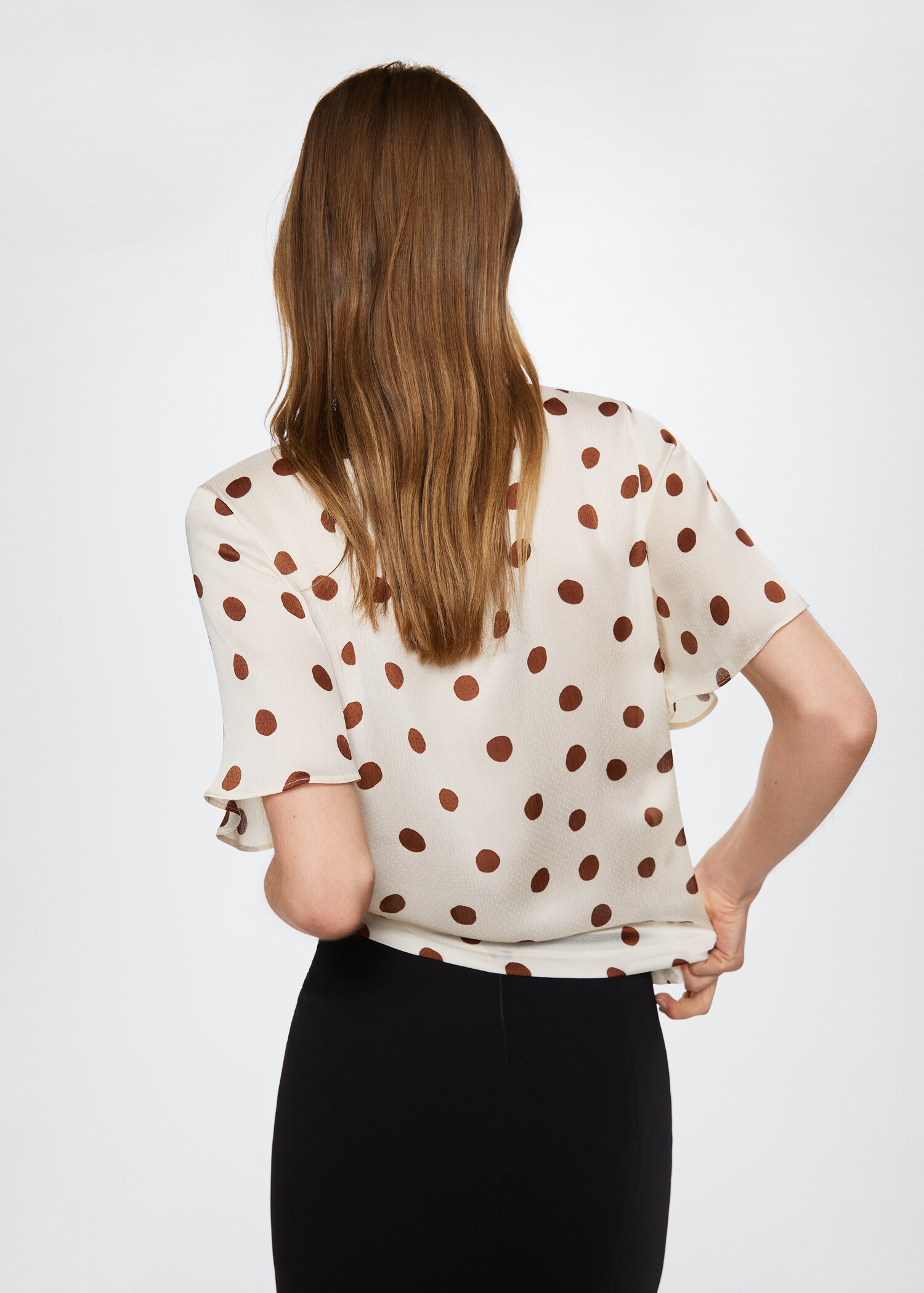 Blusa estampado bolas - Verso do artigo