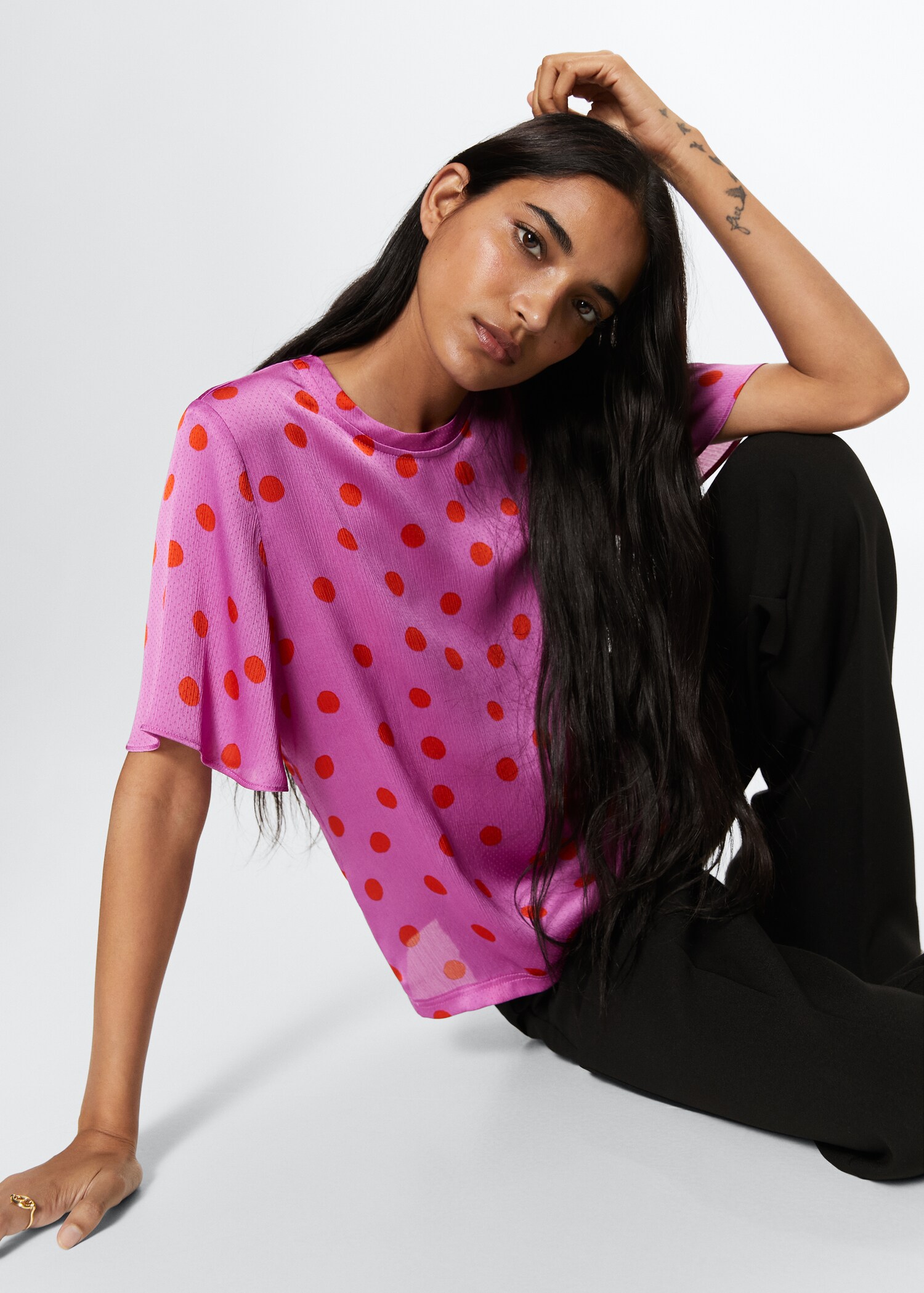 Blusa estampado bolas - Pormenor do artigo 6