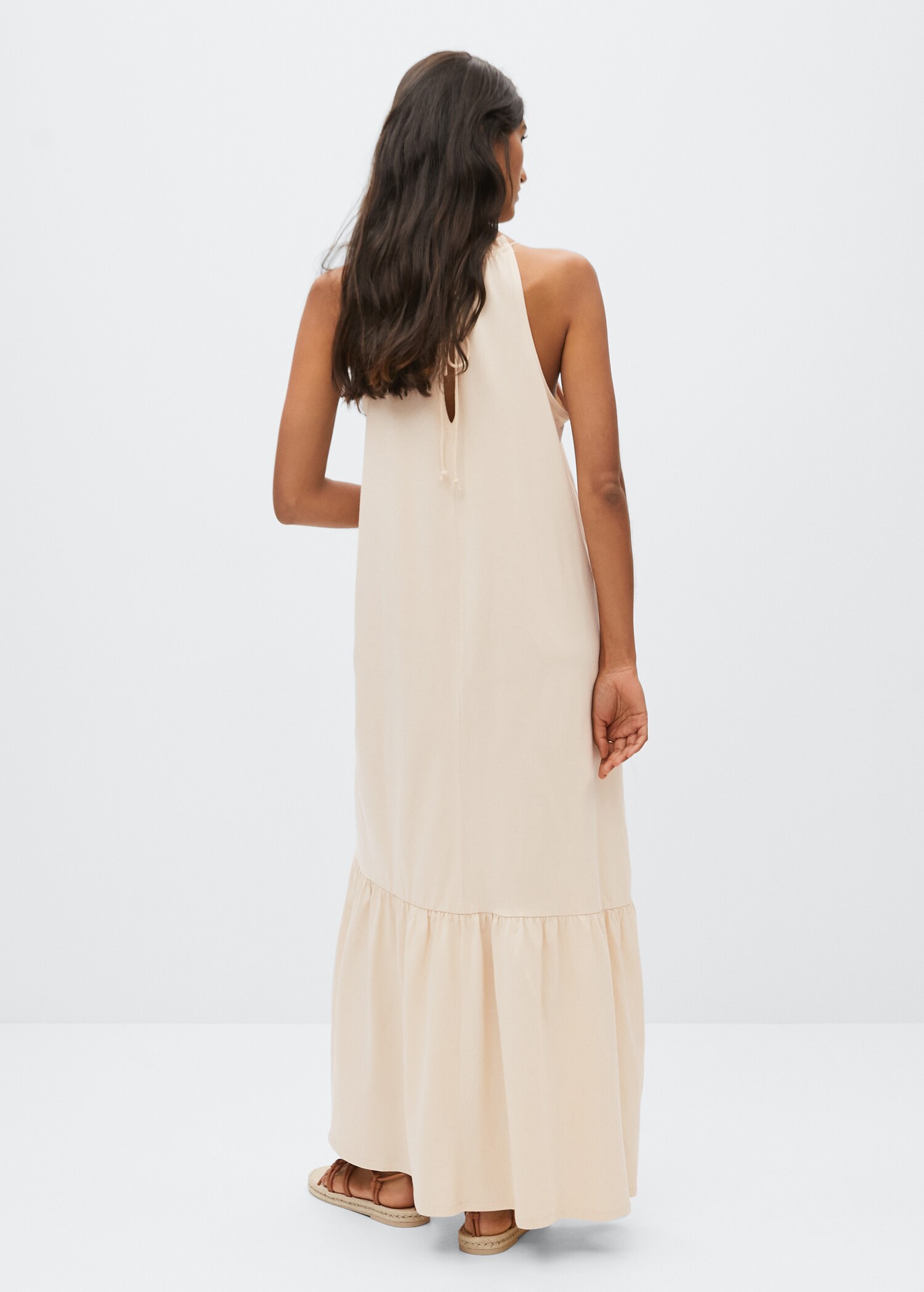 Vestido maxi volantes - Reverso del artículo