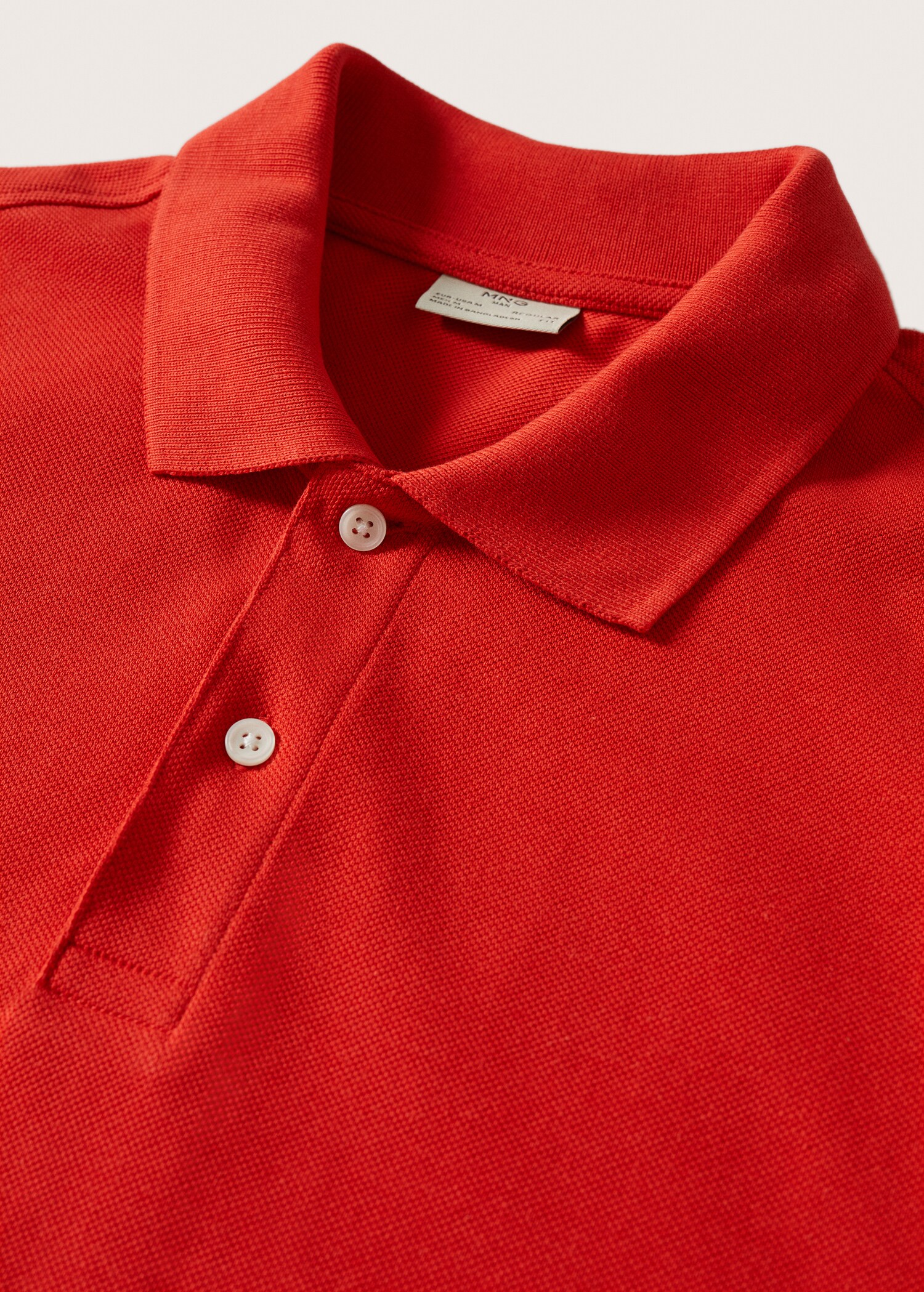Cotton piqué polo shirt - Details of the article 8