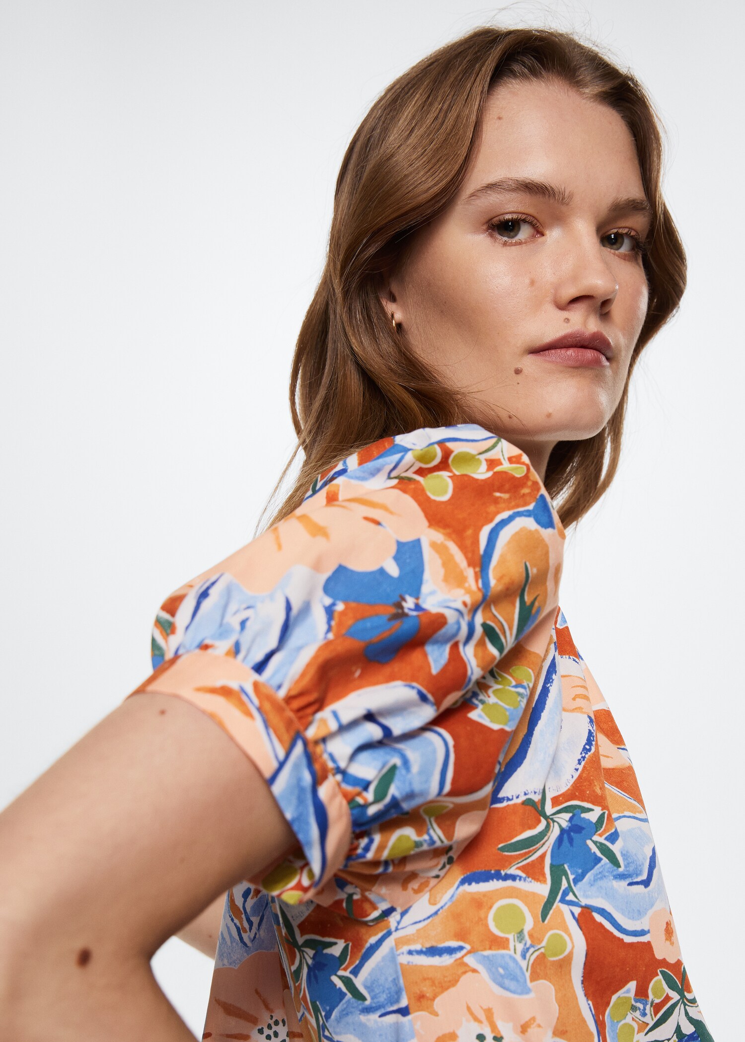 Vestido estampado midi - Detalle del artículo 1