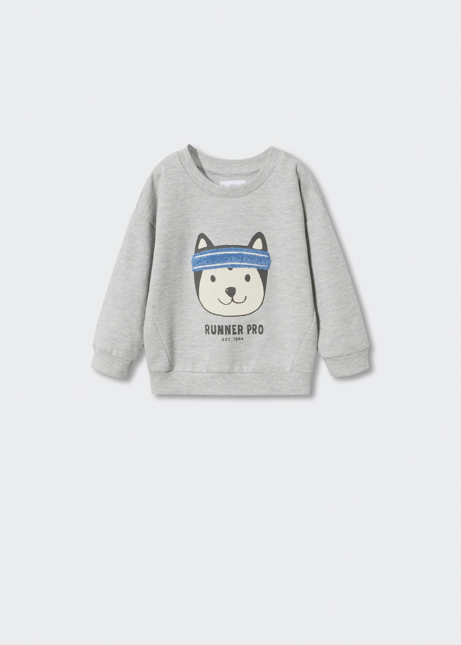Cotton-blend printed sweatshirt - Article without model