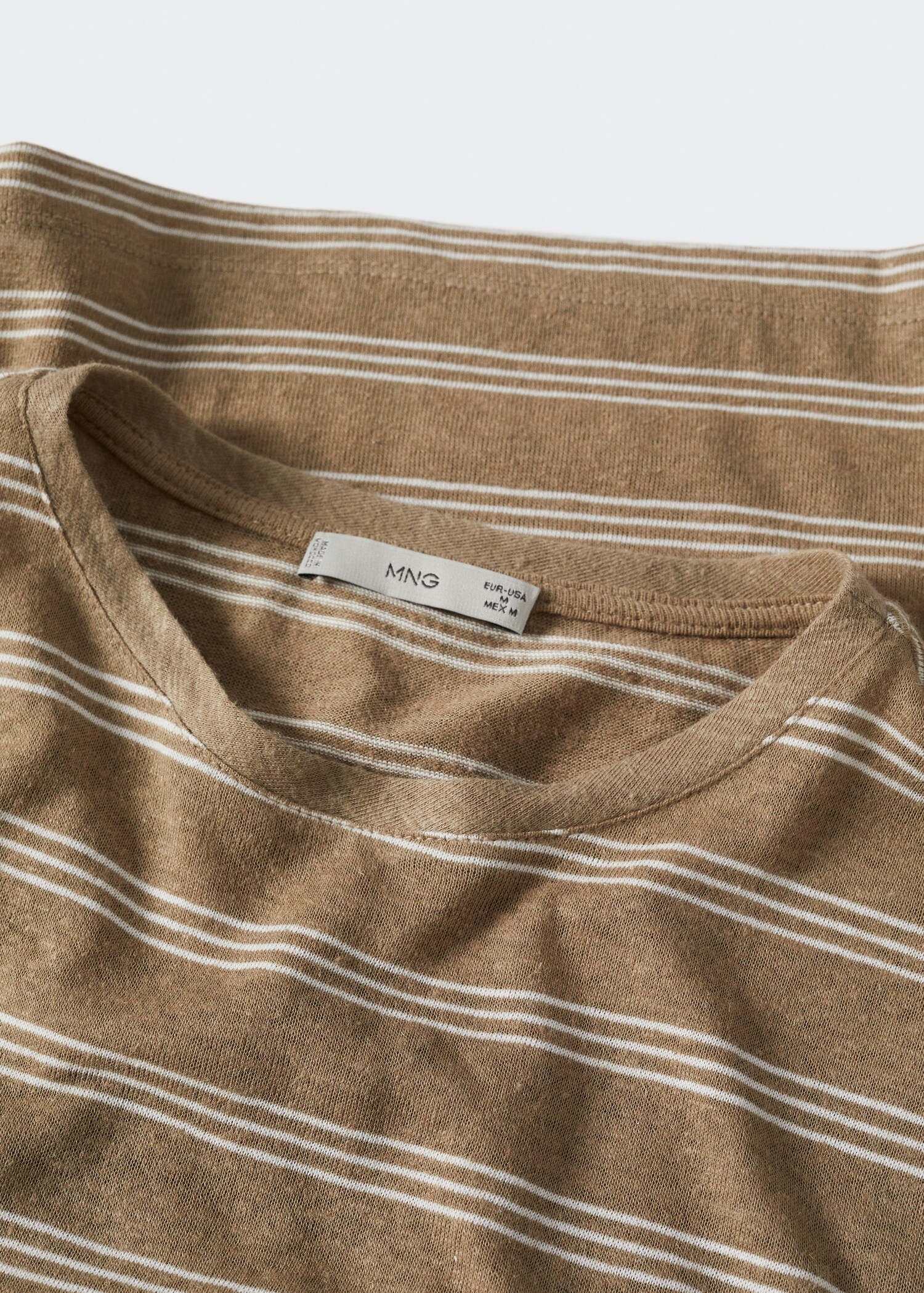 Gestreiftes Leinen-T-Shirt - Detail des Artikels 8