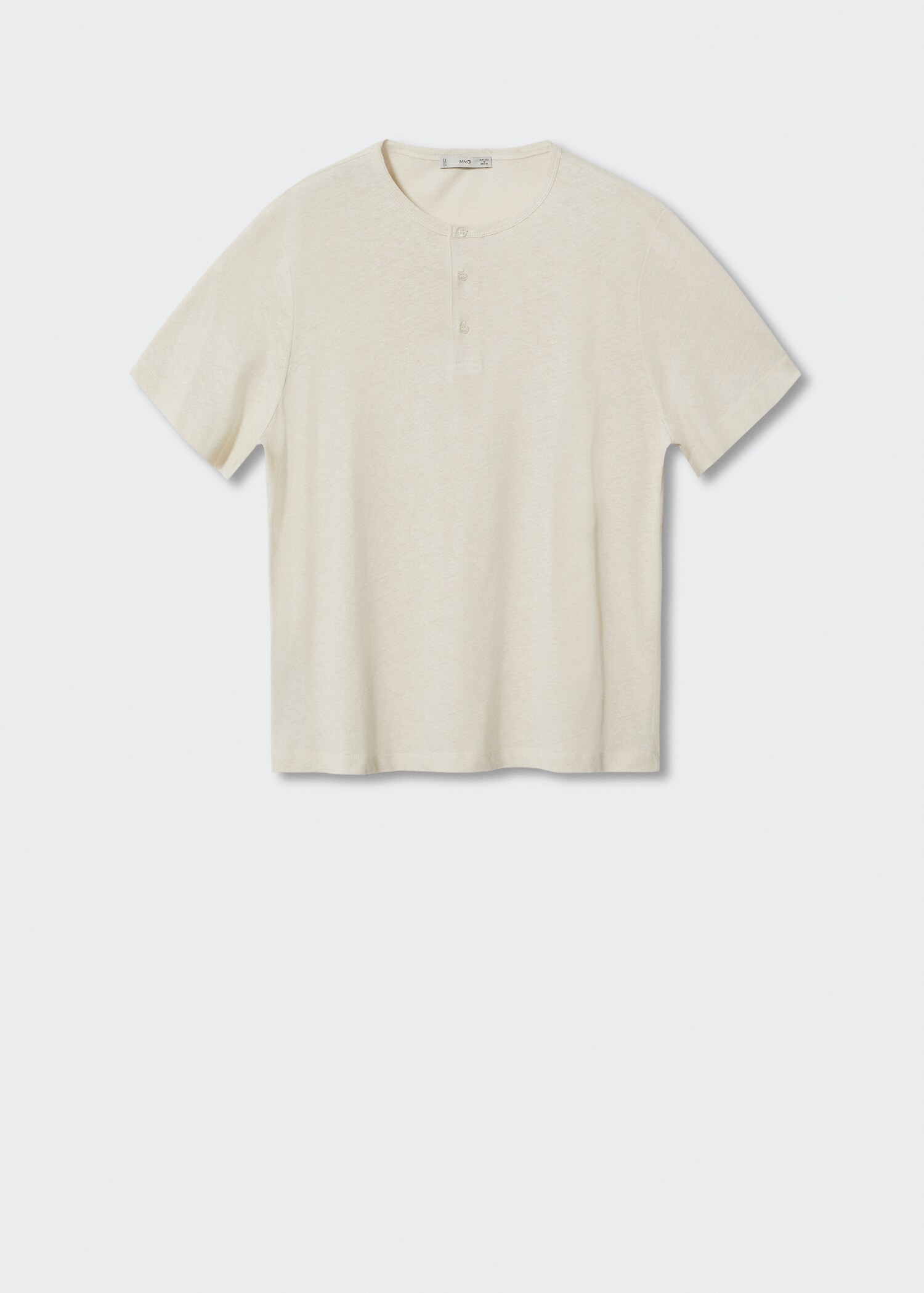 Camiseta cuello panadero lino - Artículo sin modelo