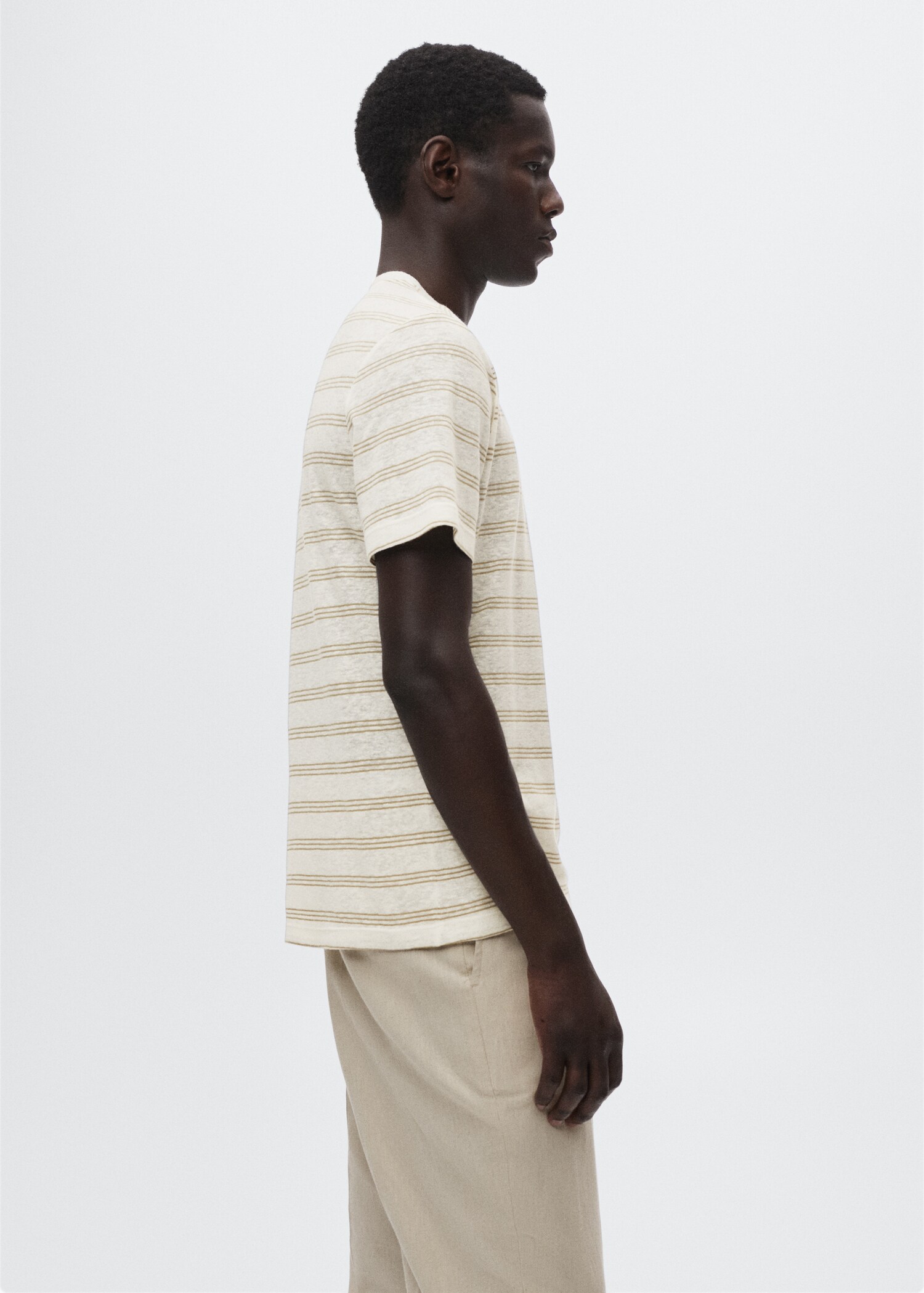 T-shirt lin rayures - Détail de l'article 2