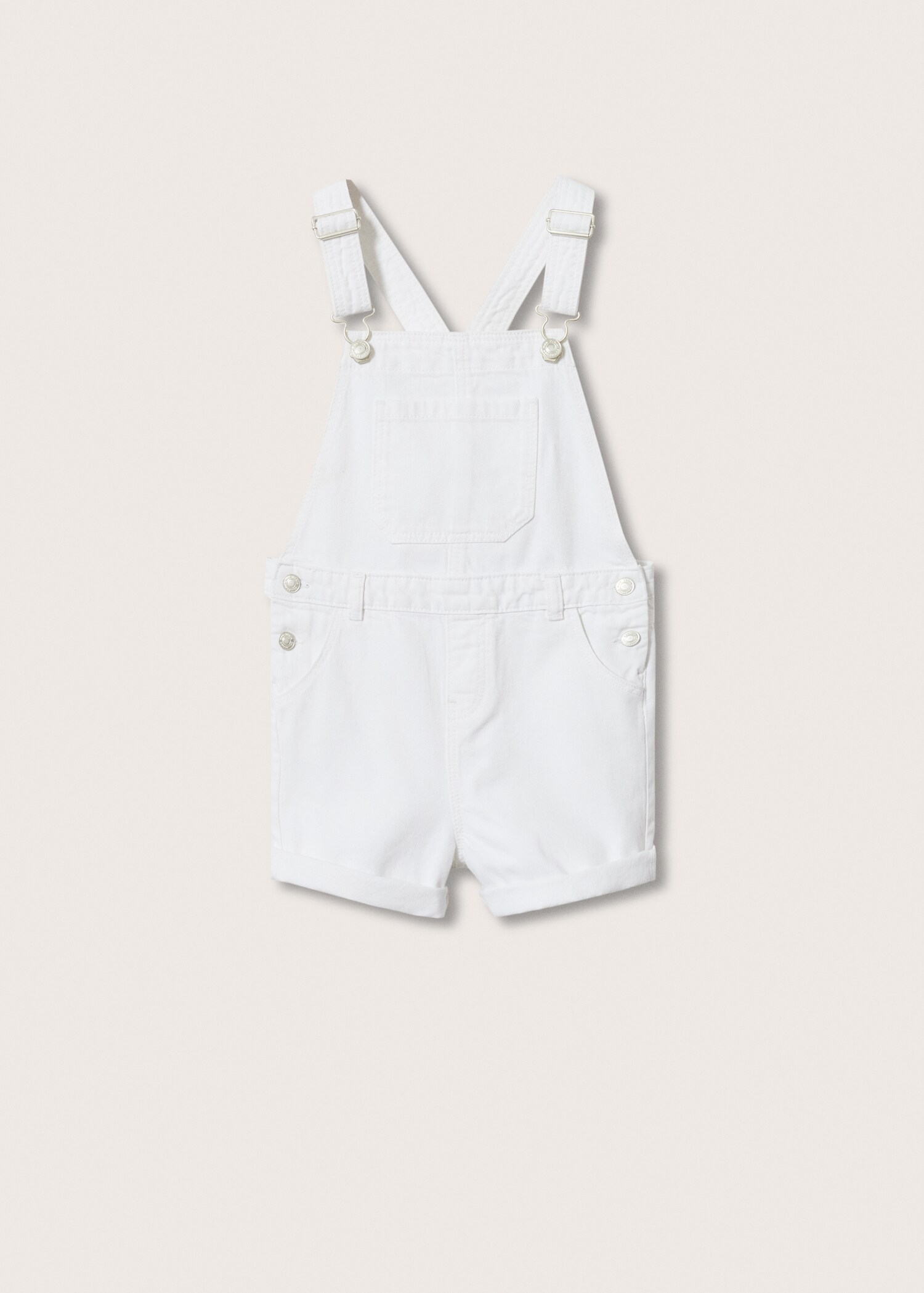 Short denim dungarees - Article without model