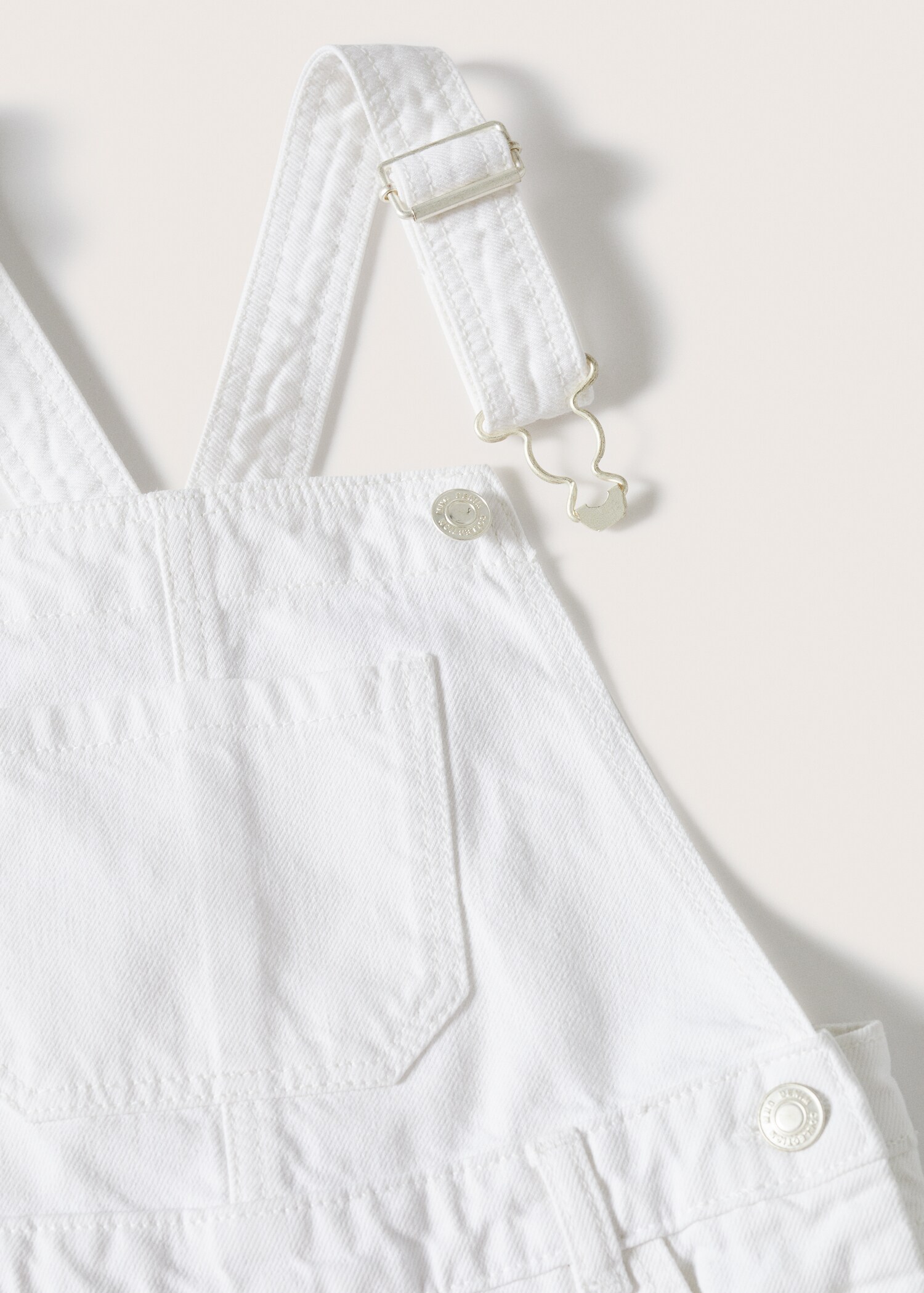 Short denim dungarees - Details of the article 8