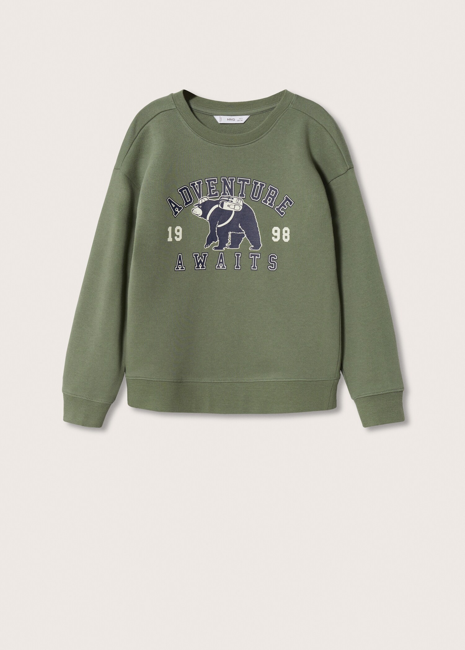 Cotton-blend printed sweatshirt