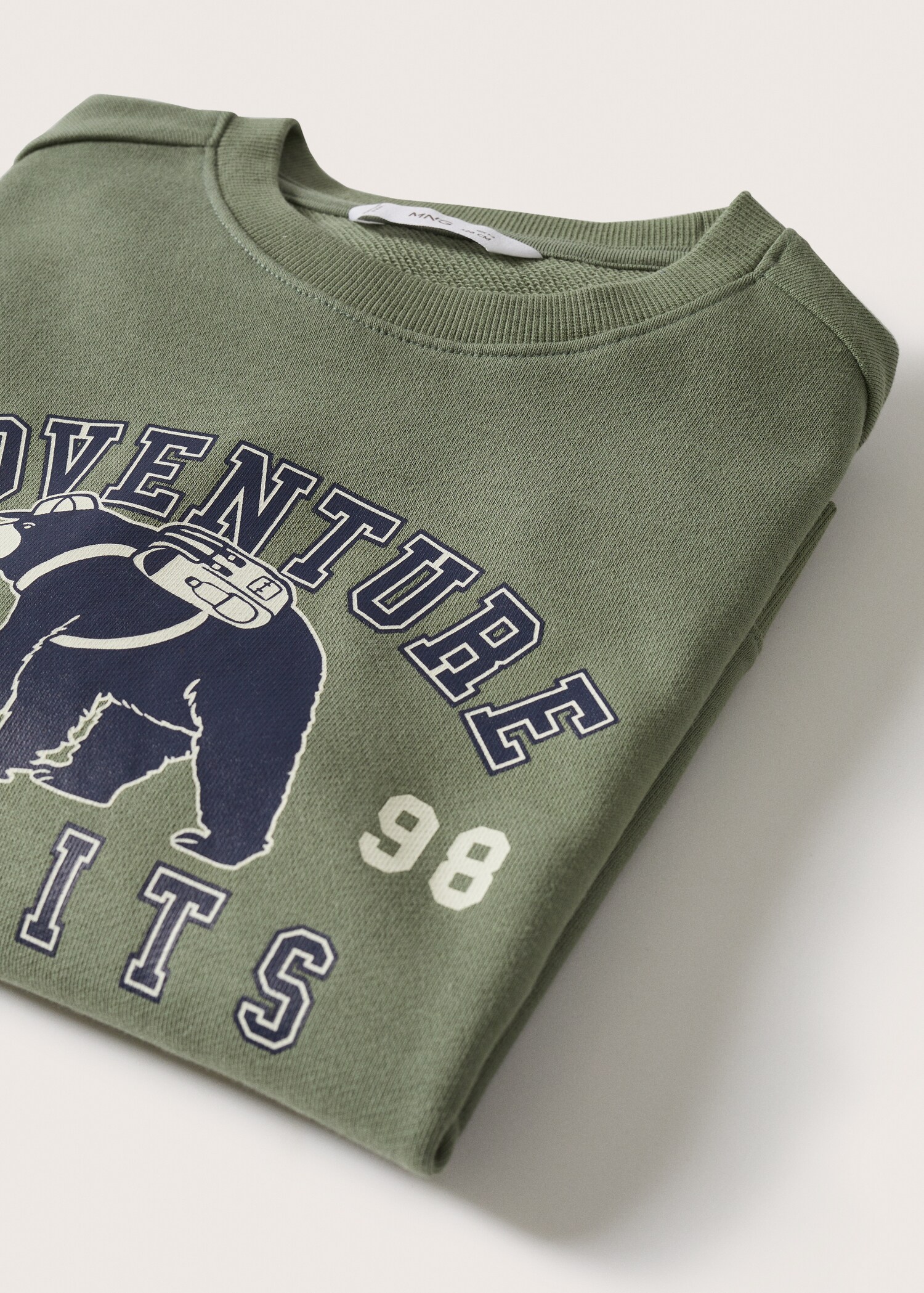 Cotton-blend printed sweatshirt 