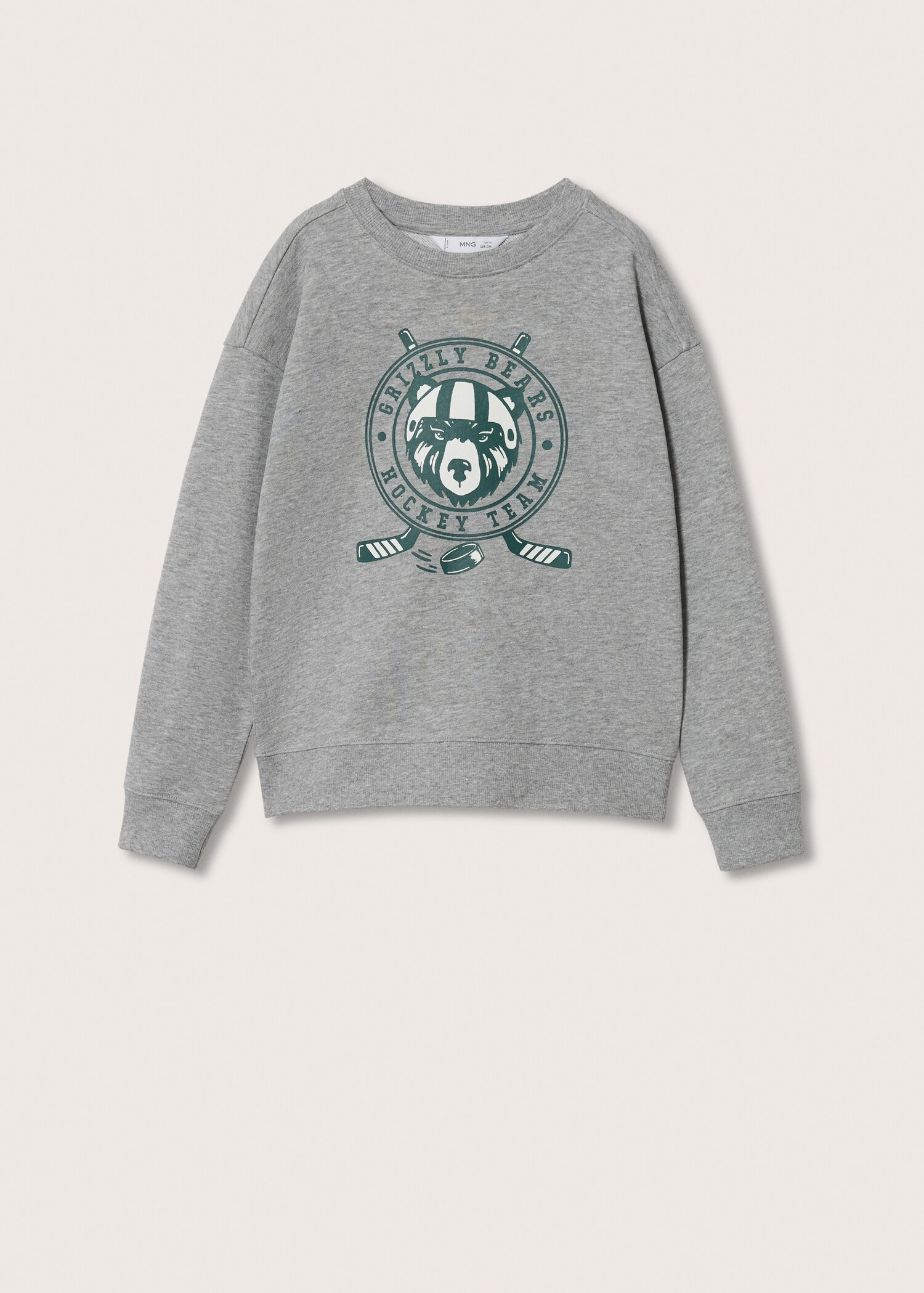 Cotton-blend printed sweatshirt