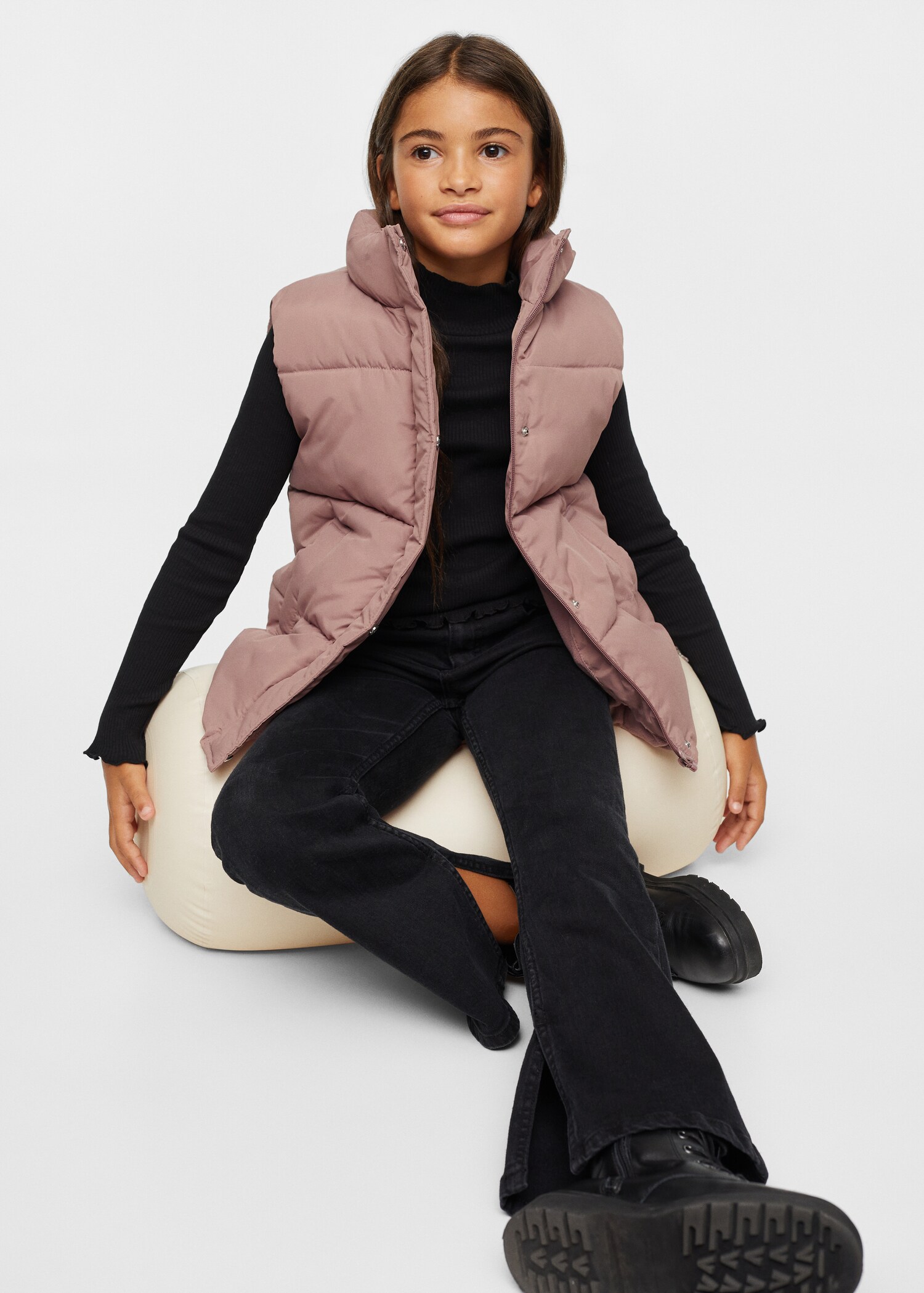 Padded fleece vest - Details of the article 2