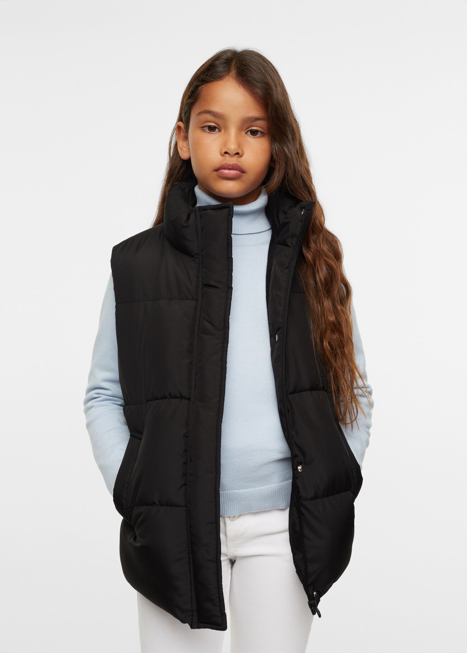 Padded fleece vest - Details of the article 1