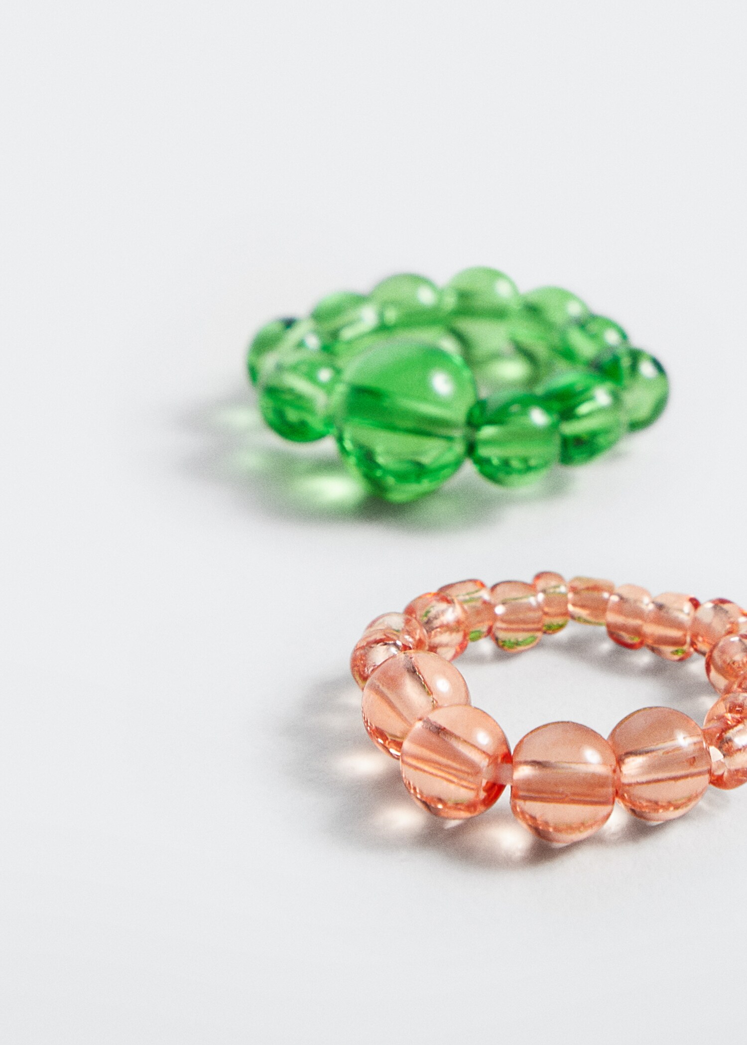 Set anillos cristal - Plano medio