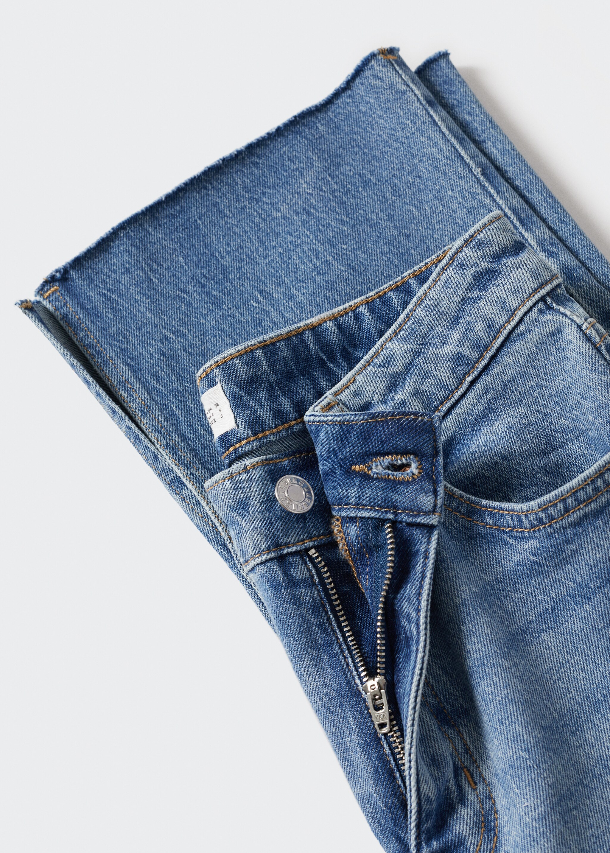 Straight jeans with side slit - Details of the article 8