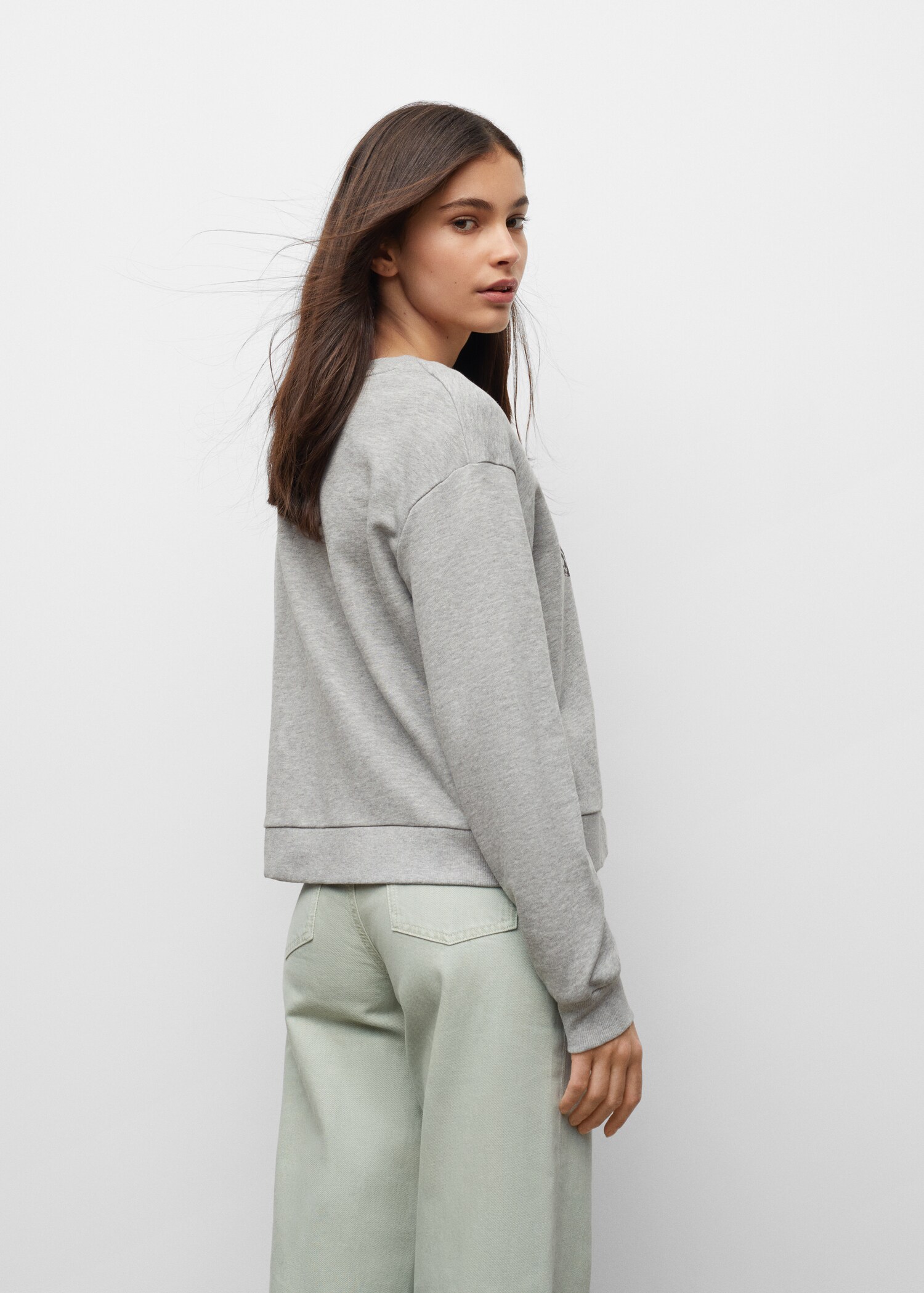 Sweatshirt mit Adler-Motiv - Rückseite des Artikels