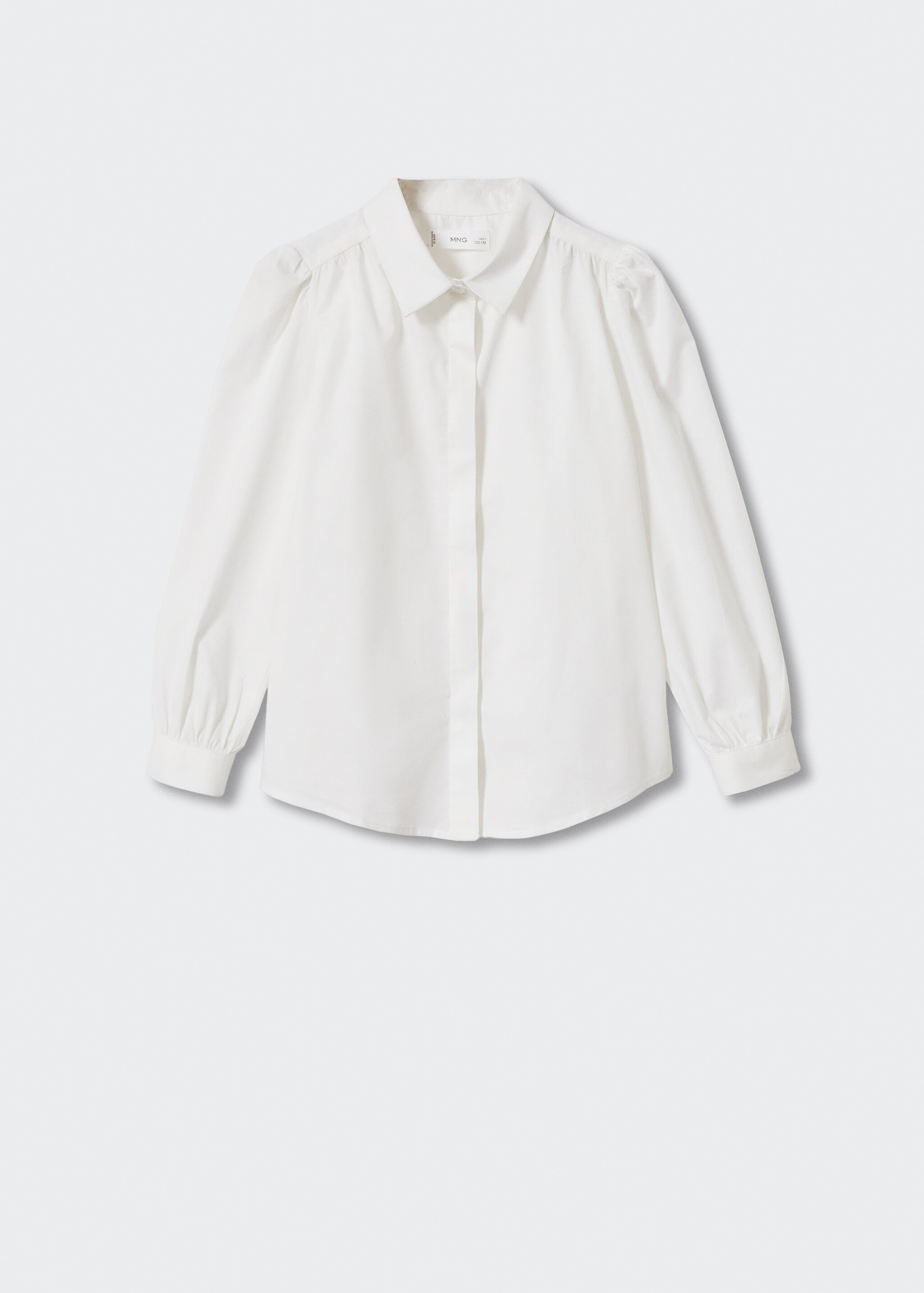 Camisa algodón manga abullonada - Artículo sin modelo