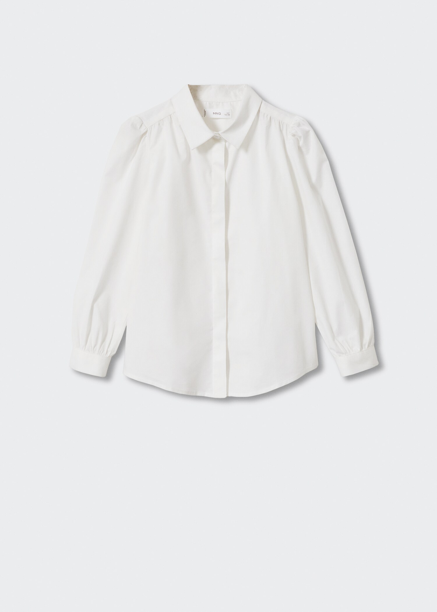 Camisa cotó màniga bollada - Article sense model