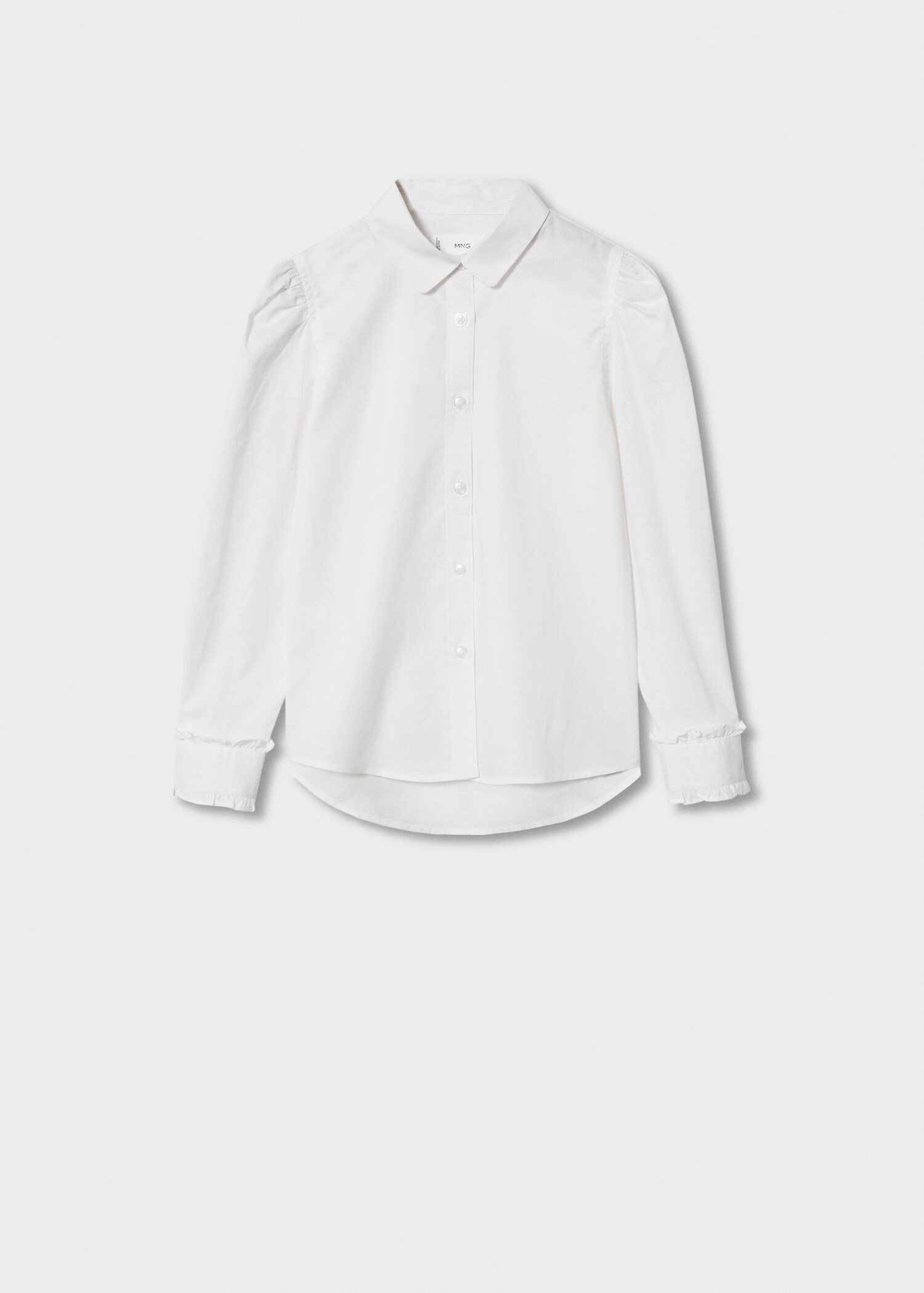 Camisa cotó màniga bollada - Article sense model