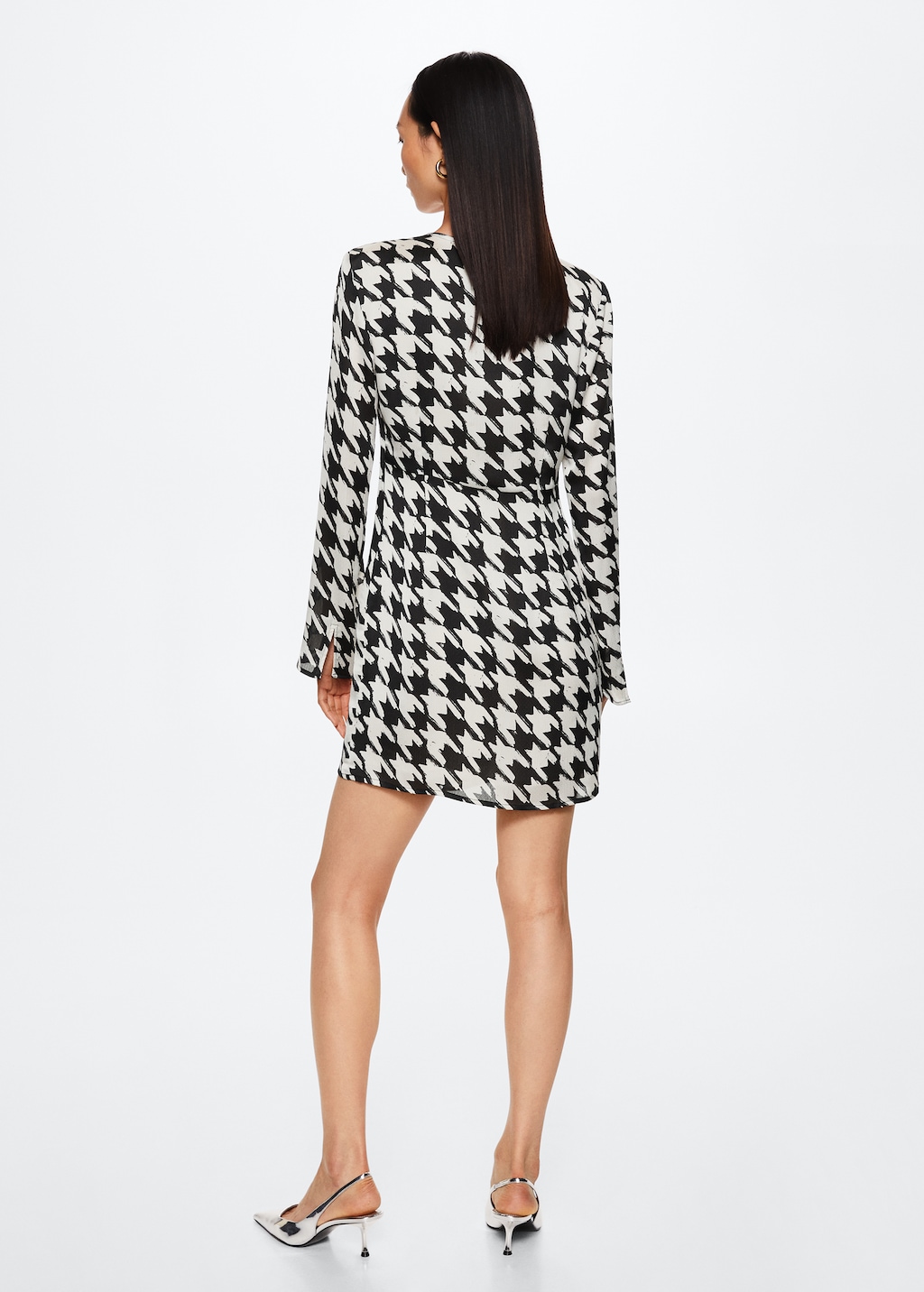 Mango robe pied de poule 2025