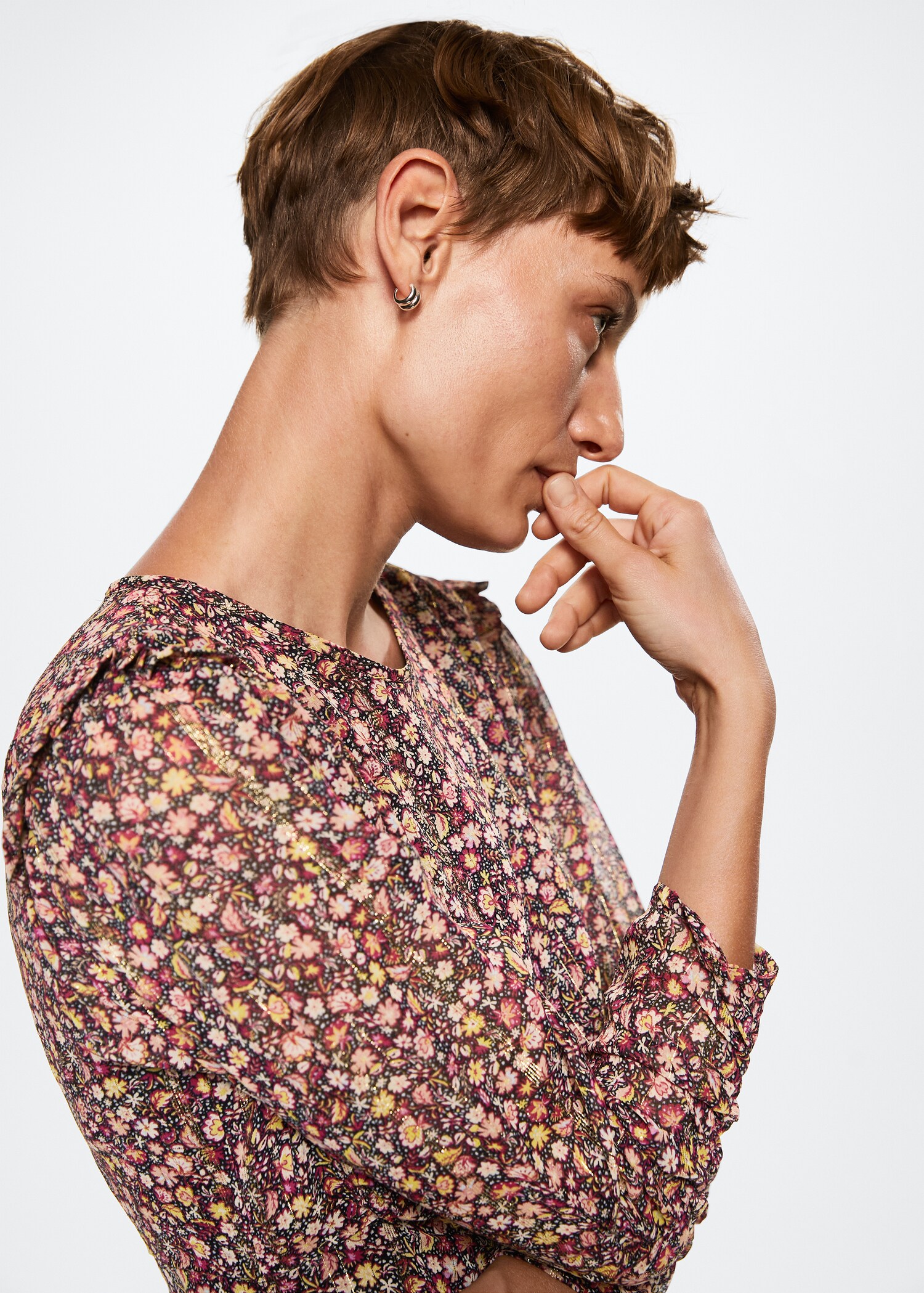 Bedrucktes Kleid mit Cut-outs - Detail des Artikels 1