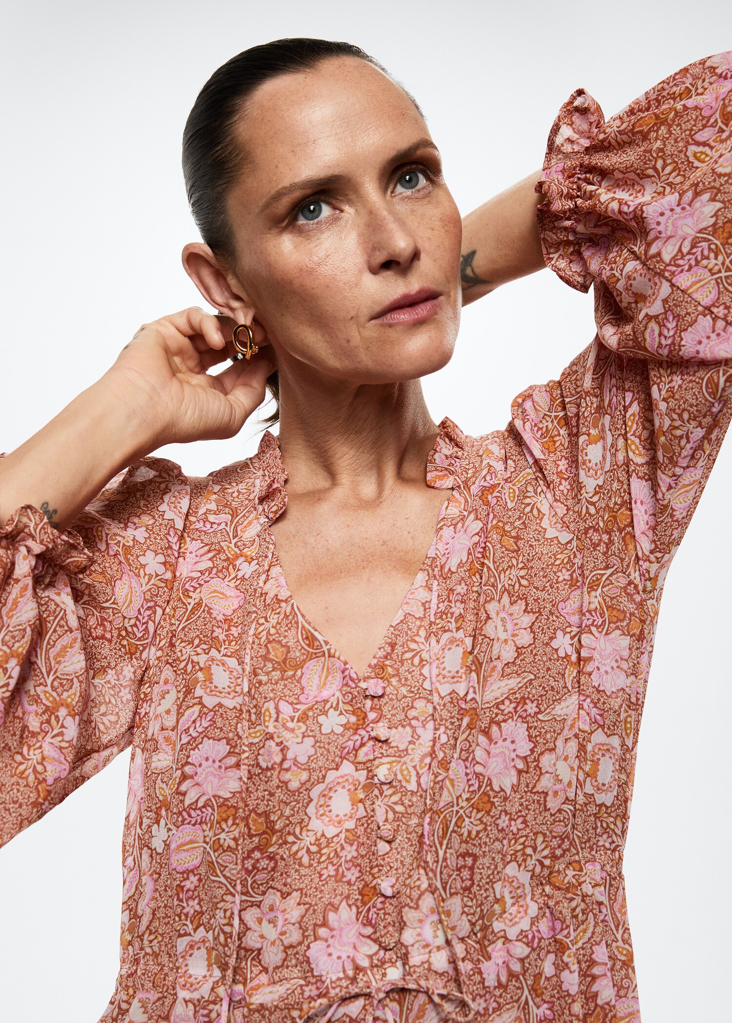 Vestido estampado floral - Detalle del artículo 1