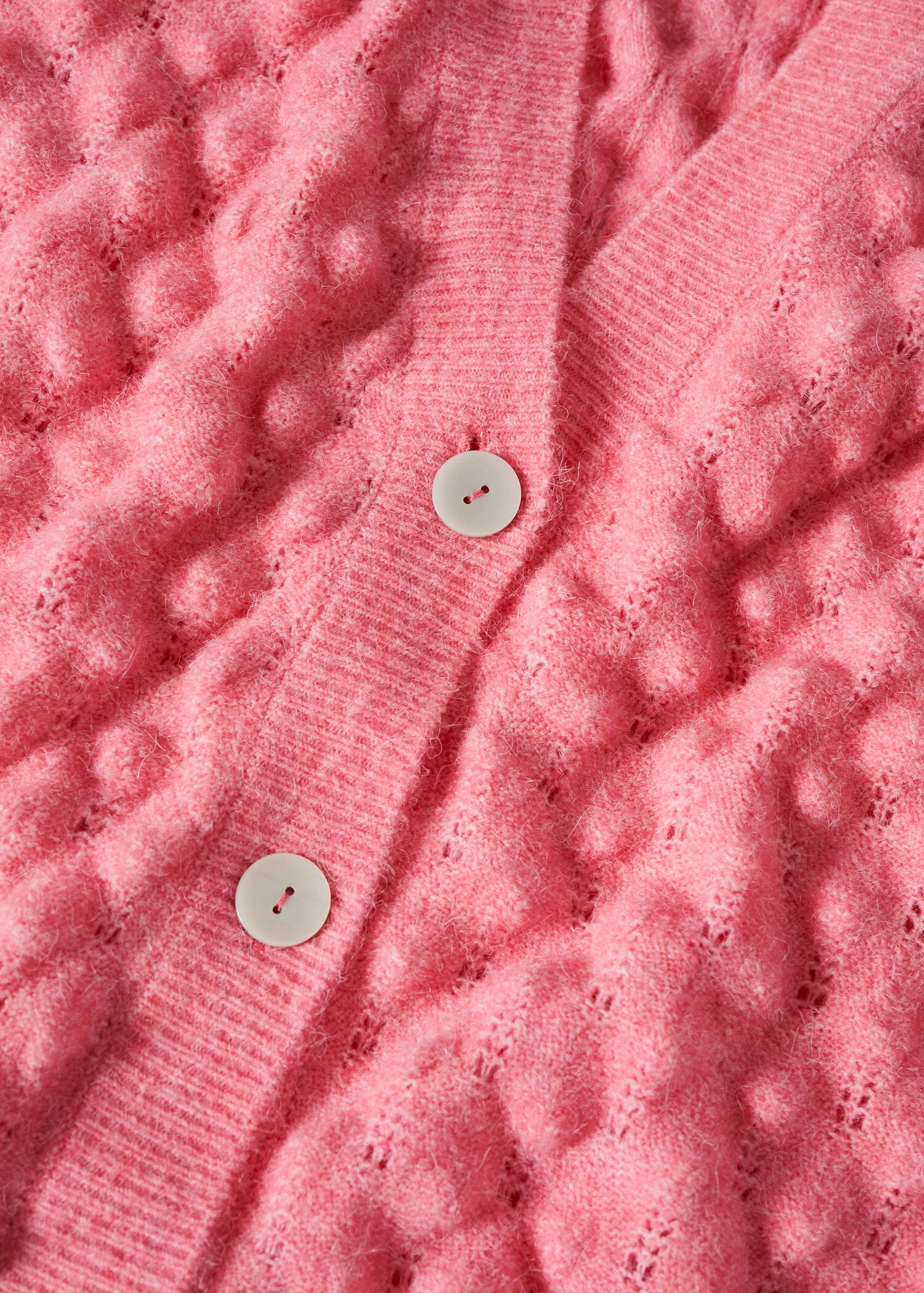 Oversized cardigan with buttons - Details of the article 8