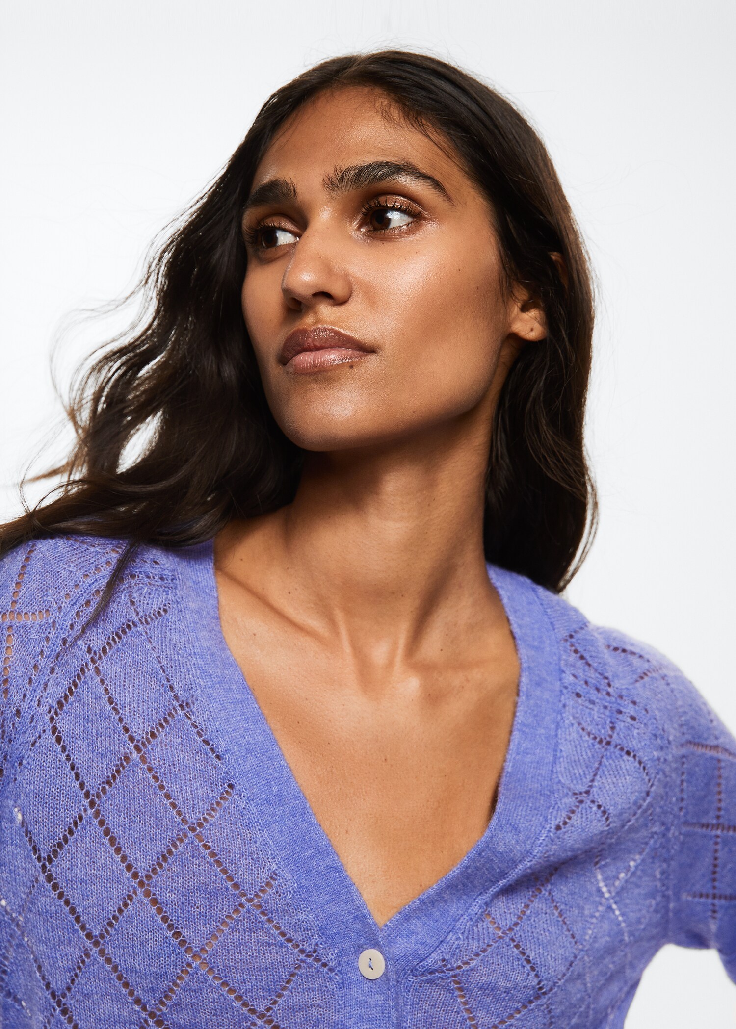 Lochstrickjacke - Damen | MANGO OUTLET Liechtenstein