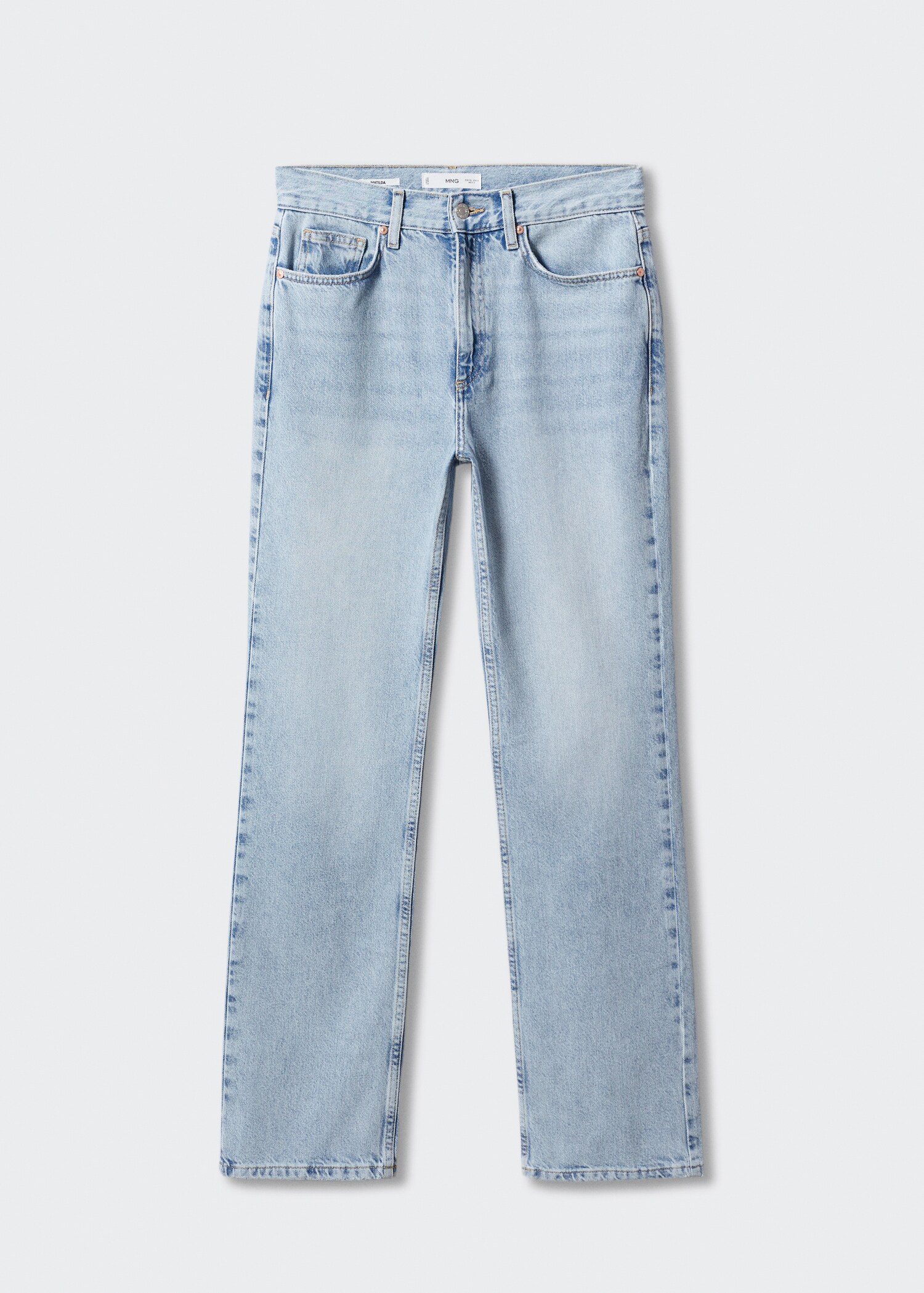 Mid-rise straight jeans - Article without model