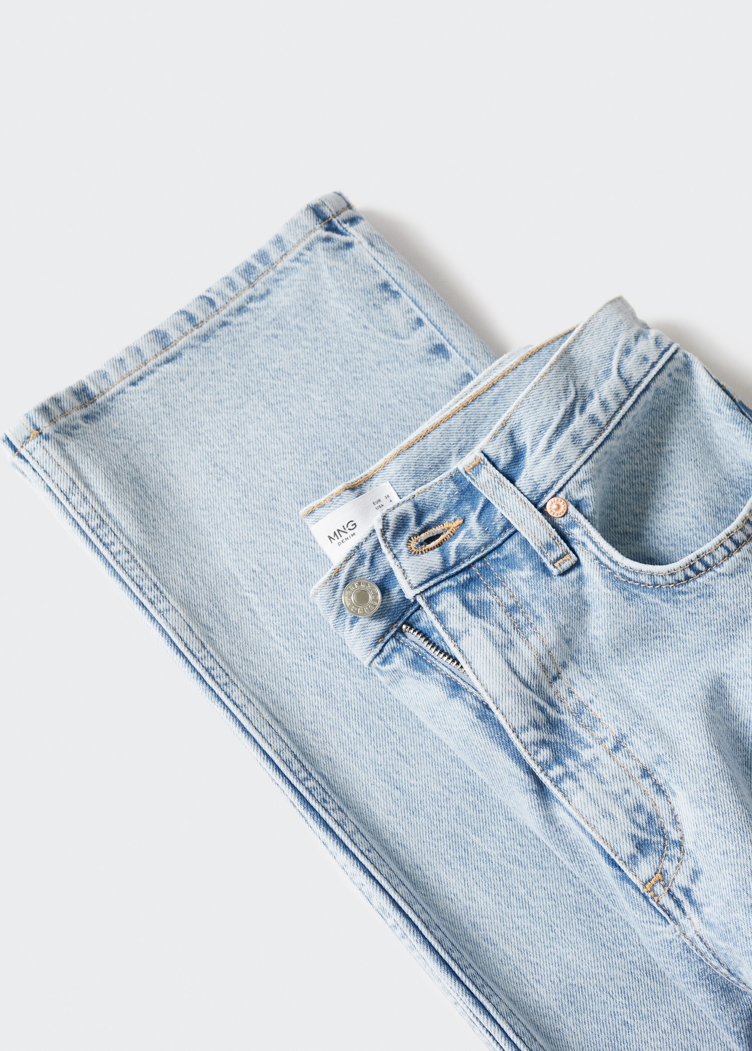 Mid-rise straight jeans - Details of the article 8