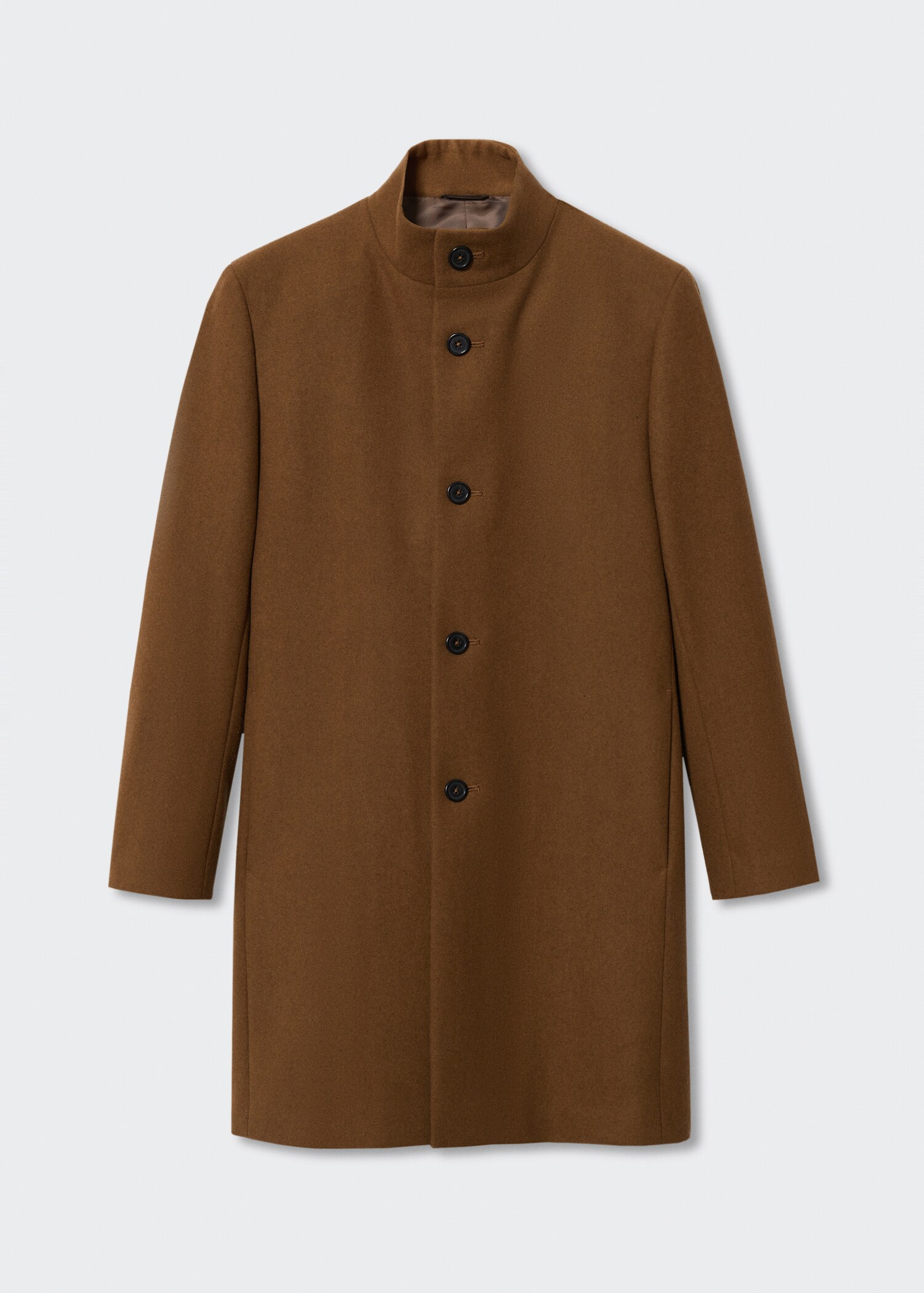 Manteau en laine à col cheminée - Article sans modèle