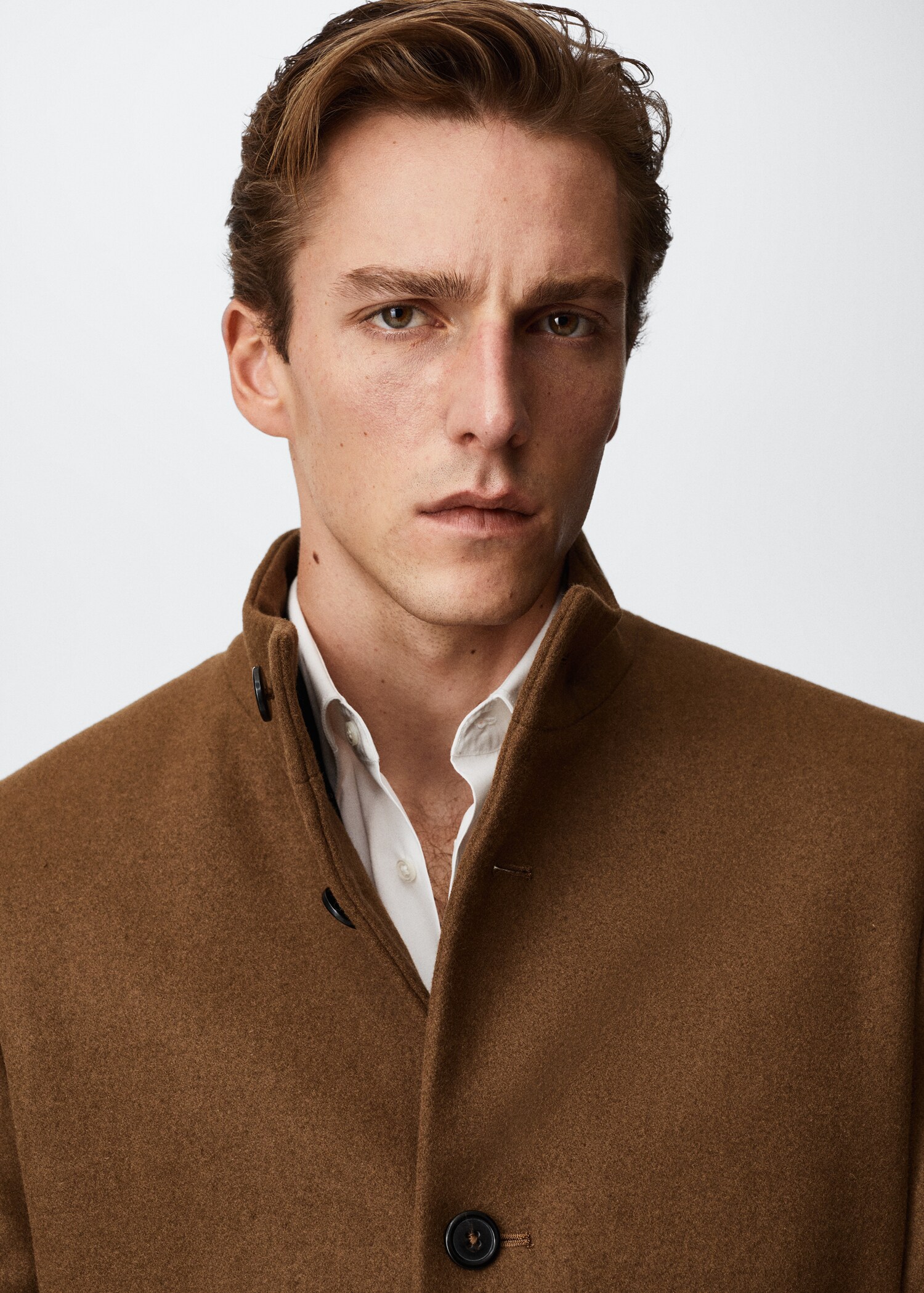 Manteau en laine à col cheminée - Détail de l'article 1