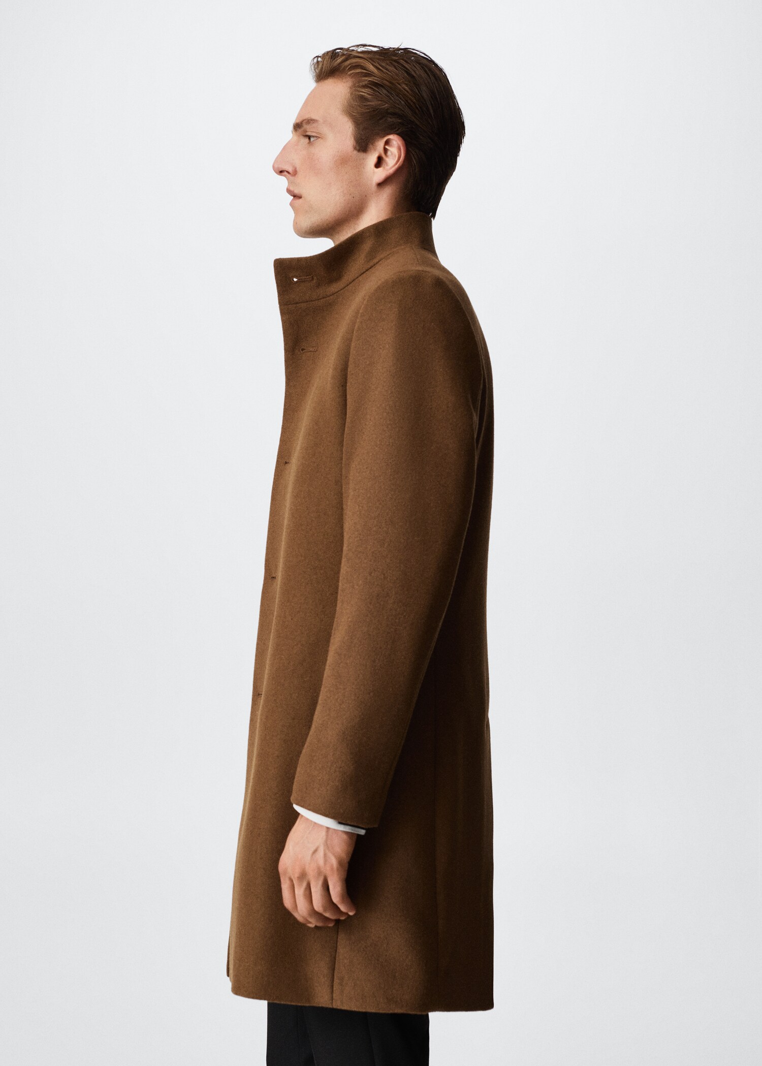 Manteau en laine à col cheminée - Détail de l'article 2