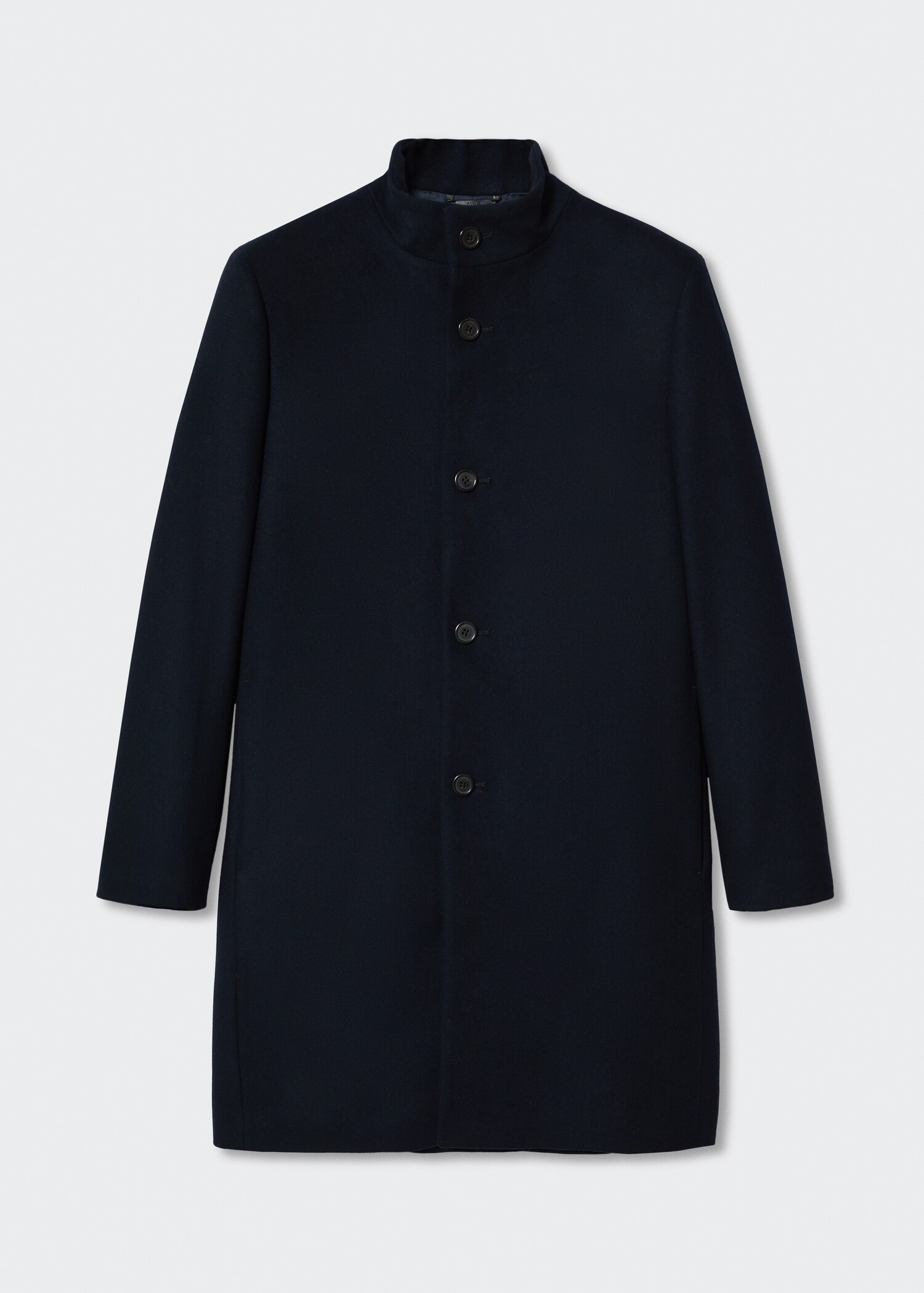 Manteau en laine à col cheminée - Article sans modèle
