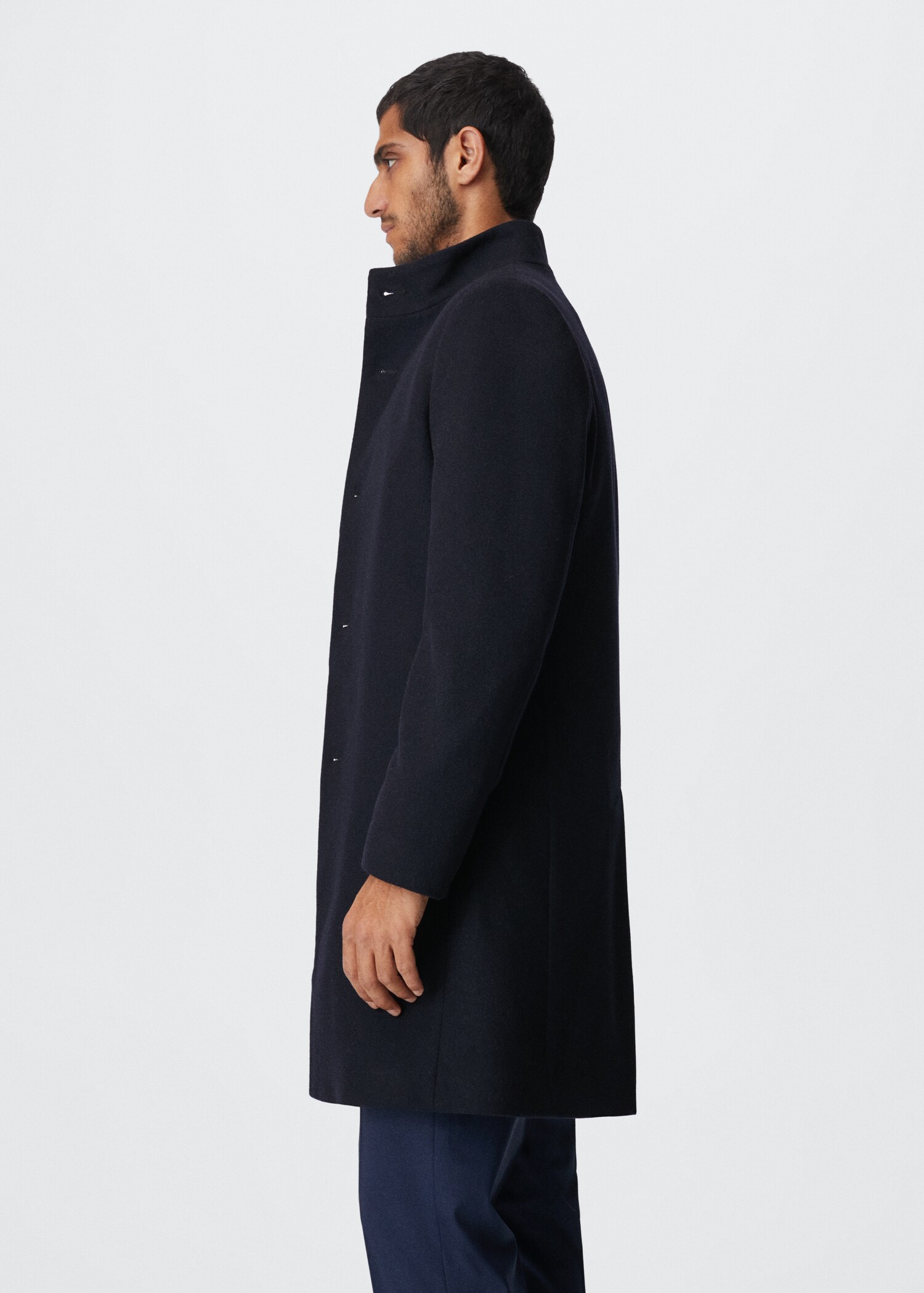 Manteau en laine à col cheminée - Détail de l'article 2