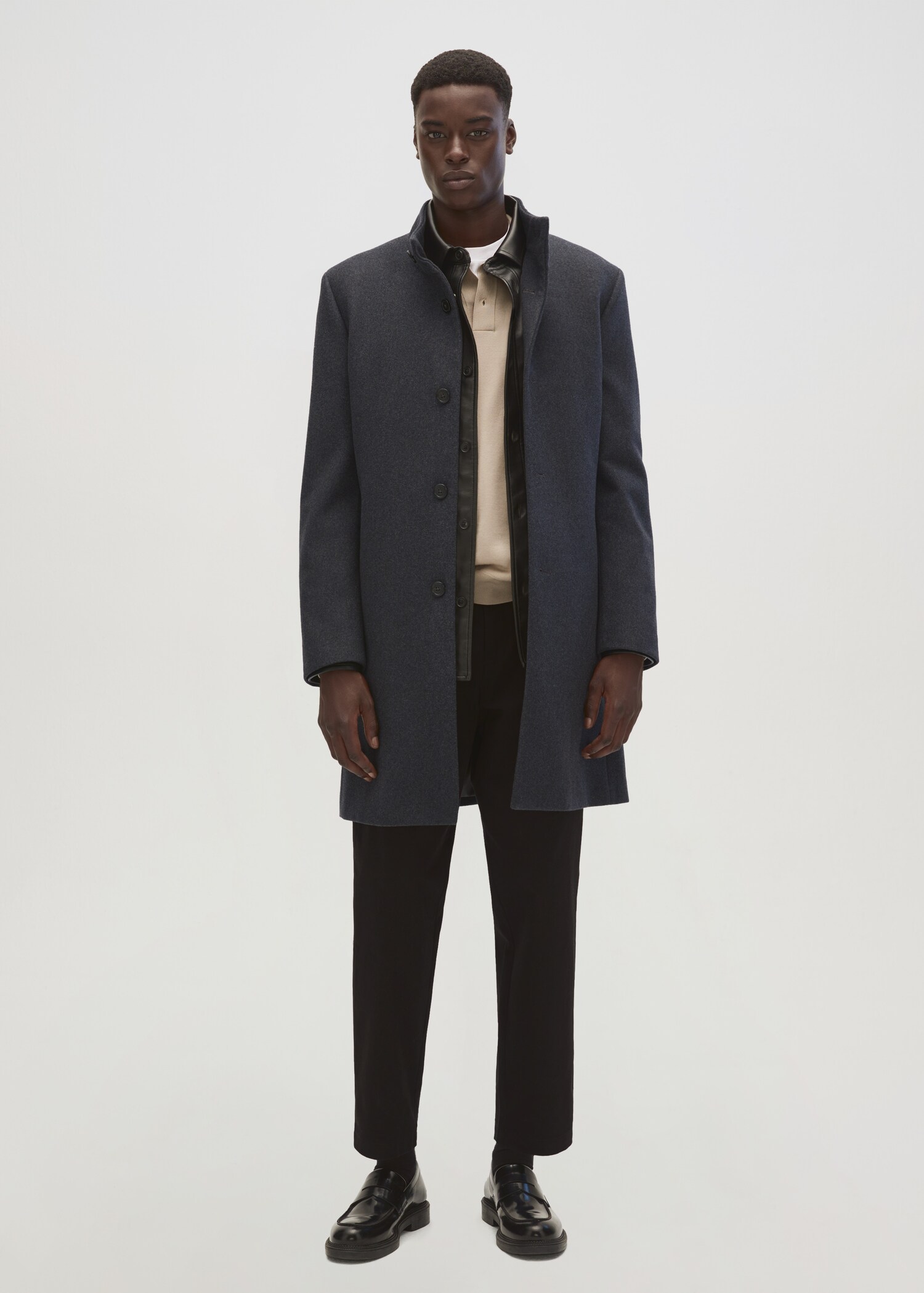 Manteau en laine à col cheminée - Détail de l'article 7