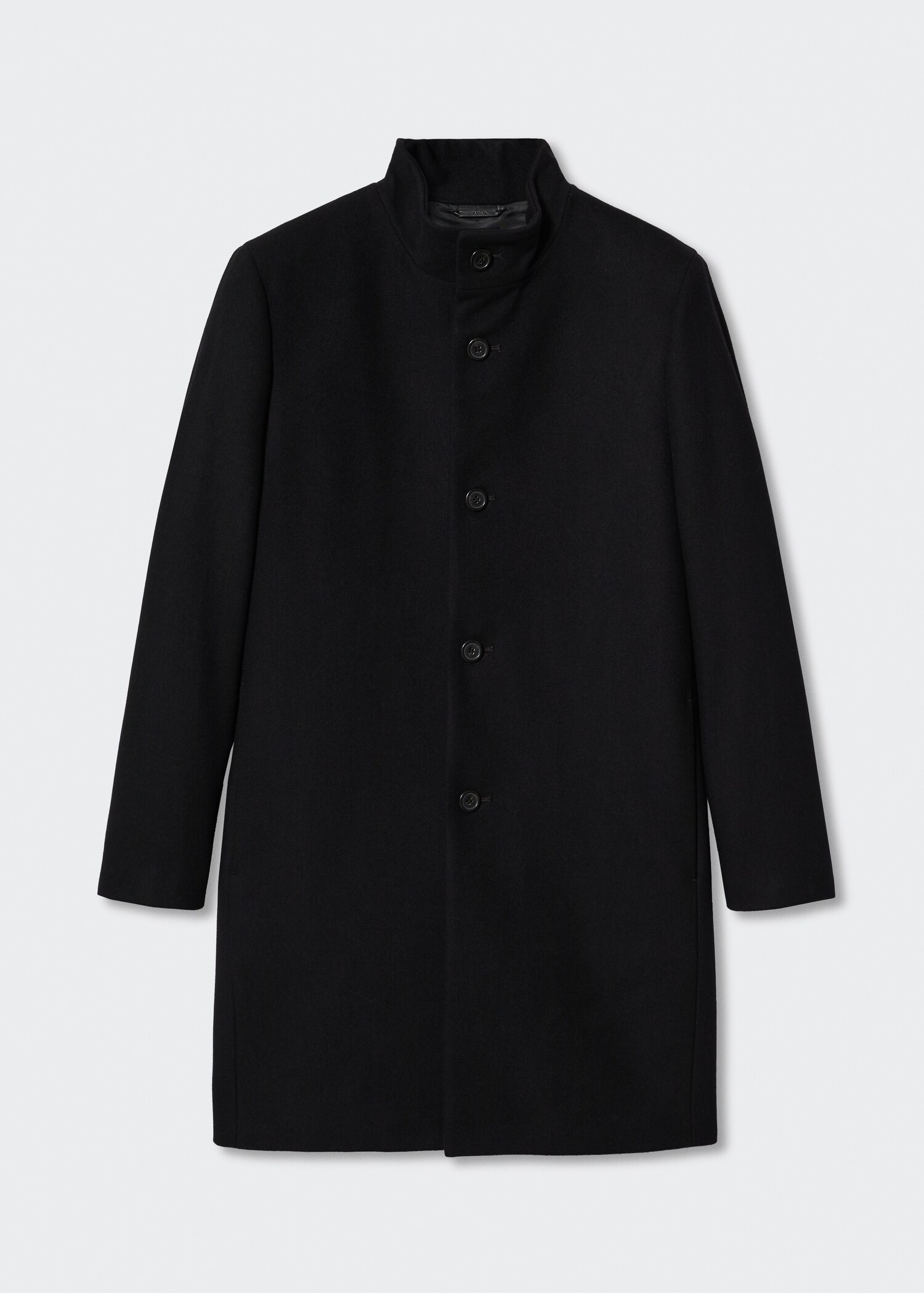 Manteau en laine à col cheminée - Article sans modèle