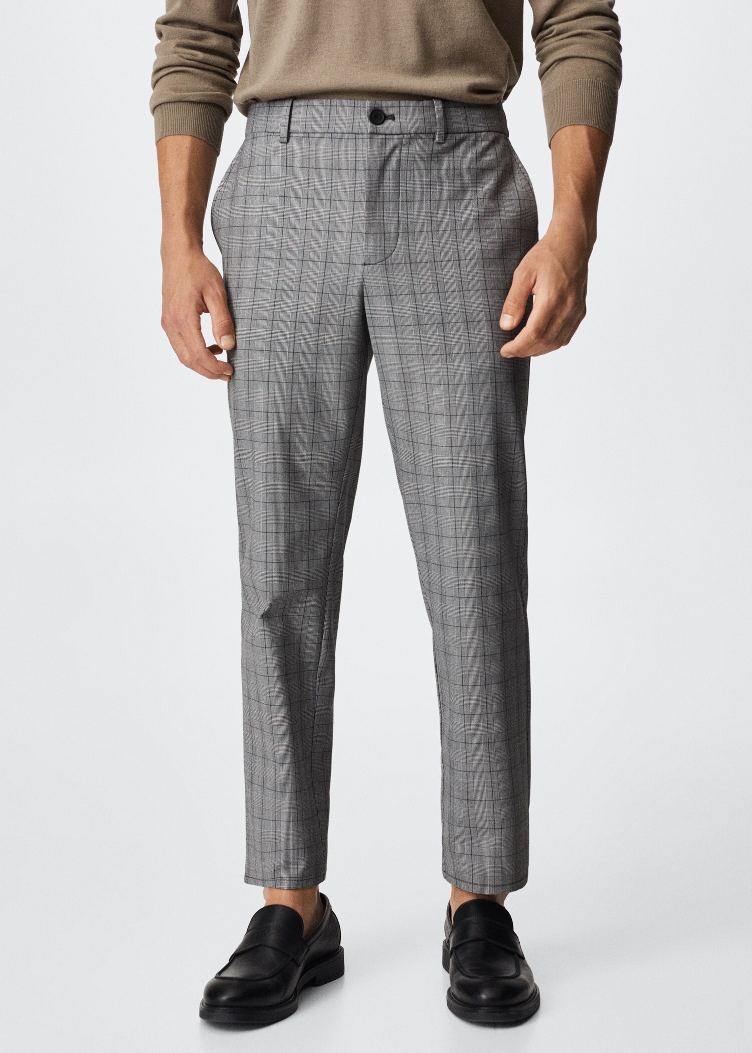 Pantalon tapered-fit stretch - Plan moyen
