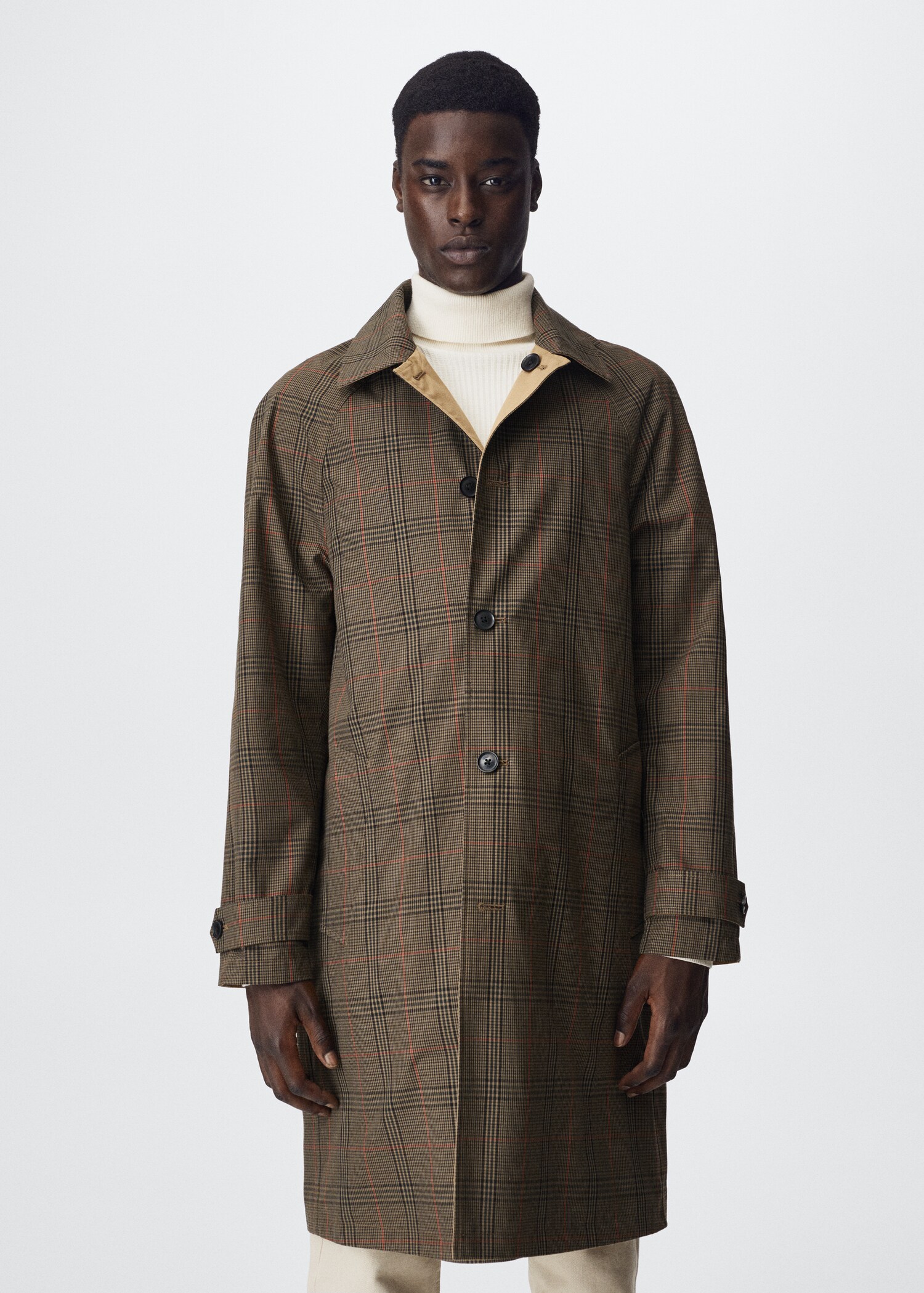 Vändbar trenchcoat water repellent - Detaljer om artikeln 2