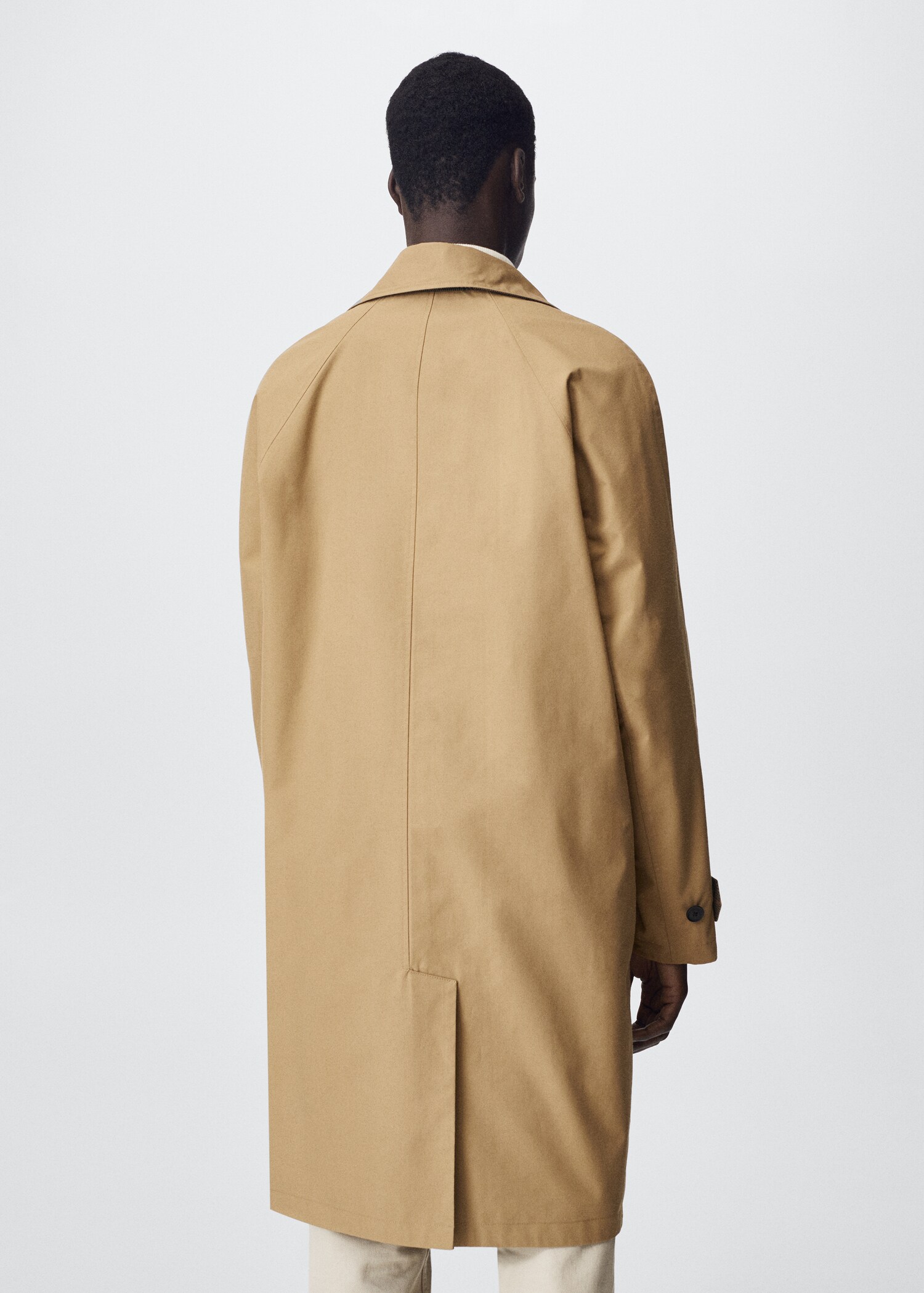 Vändbar trenchcoat water repellent - Artikelns baksida