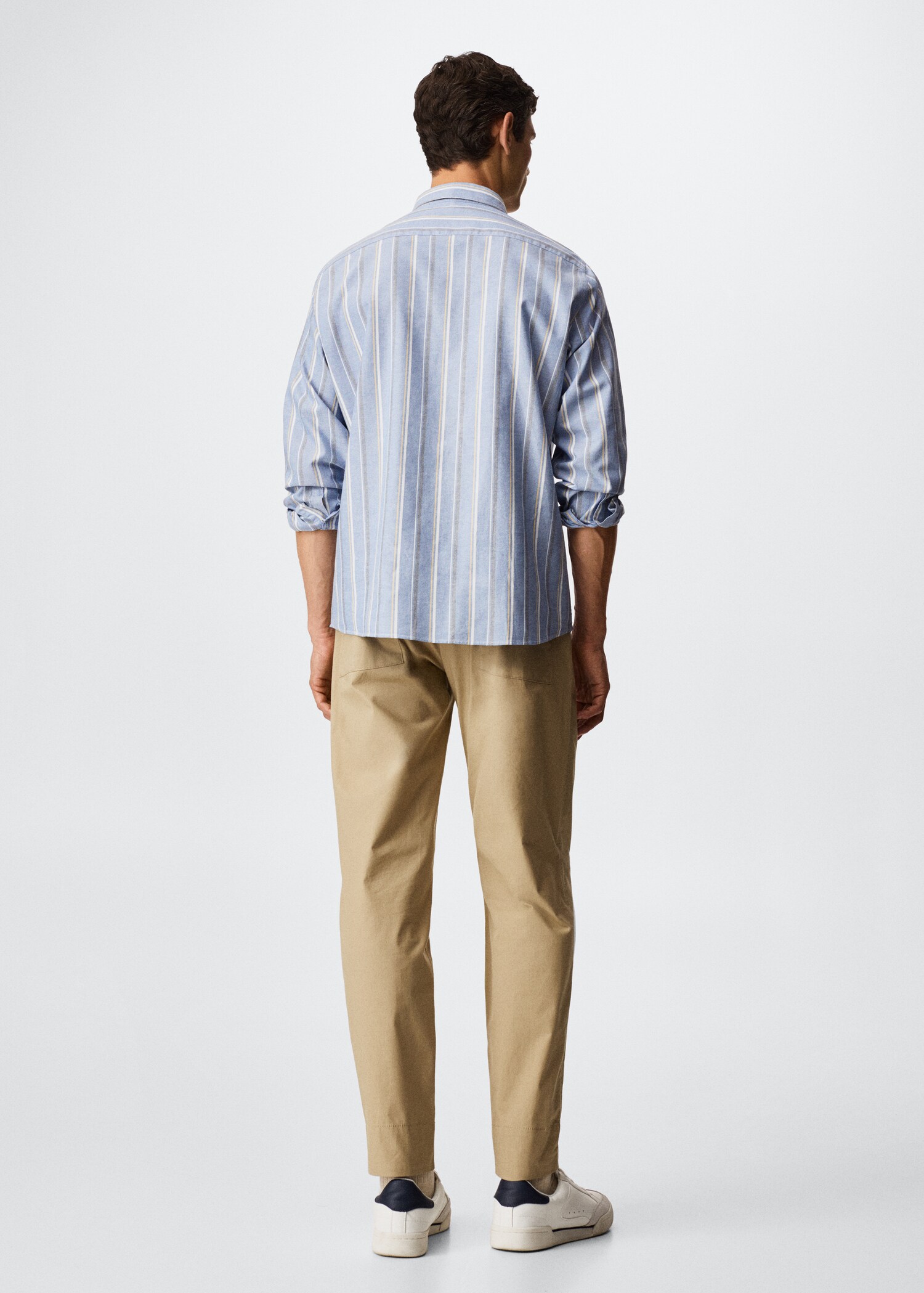 Chemise habillée coton rayures - Verso de l’article