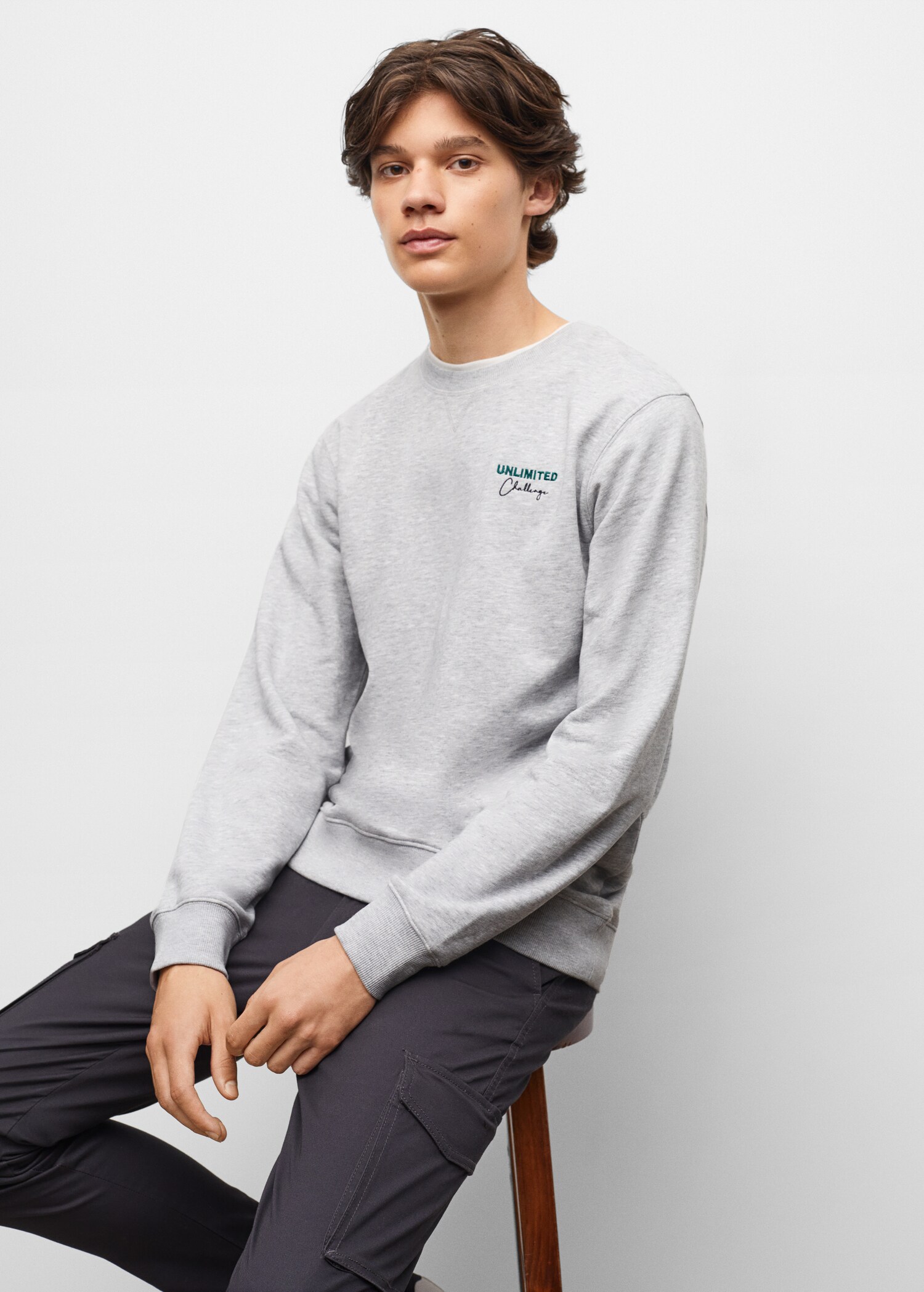 Message cotton sweatshirt - Details of the article 2